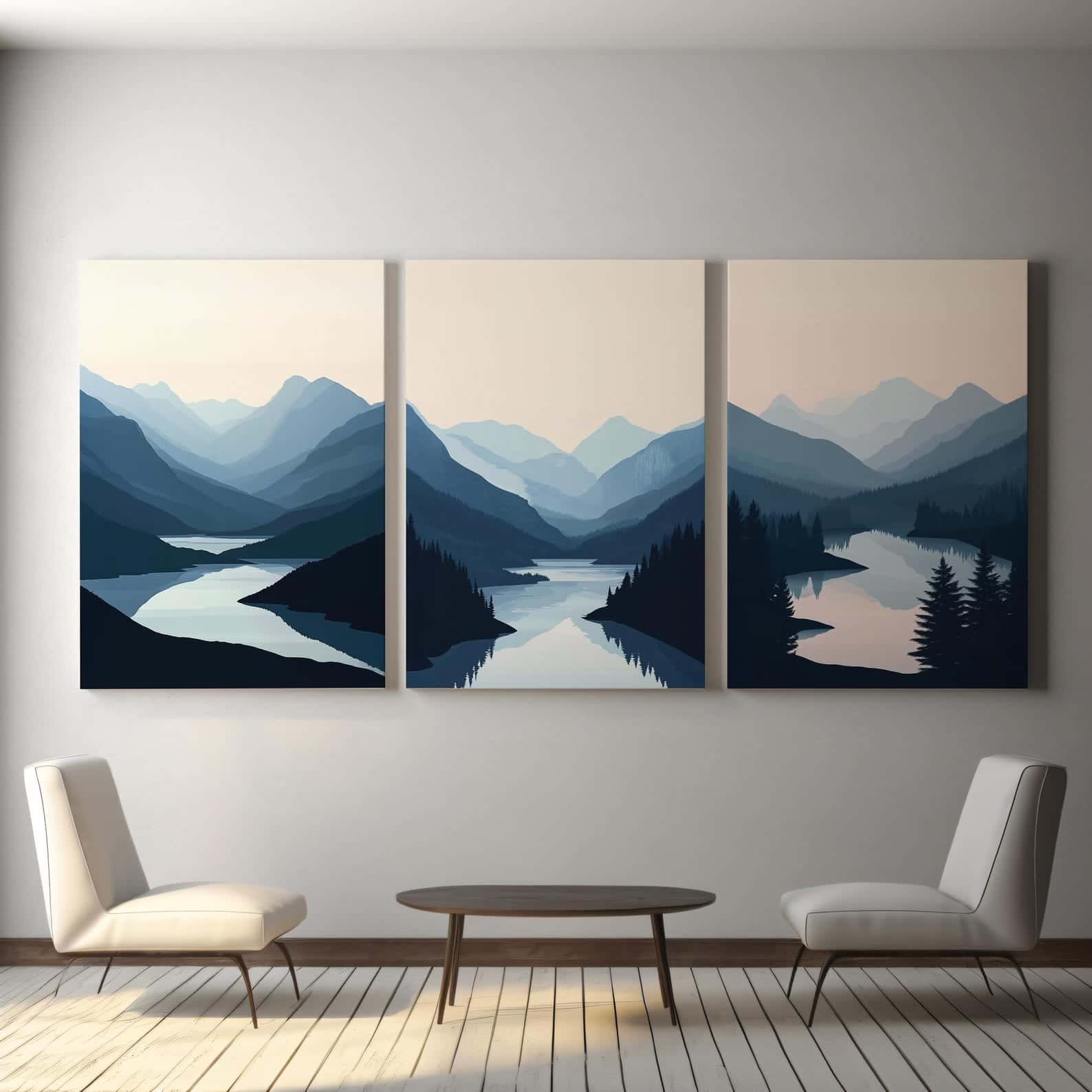 Landscape Artwork | Nature Wall Art | Trio, A2 at XILEF Art