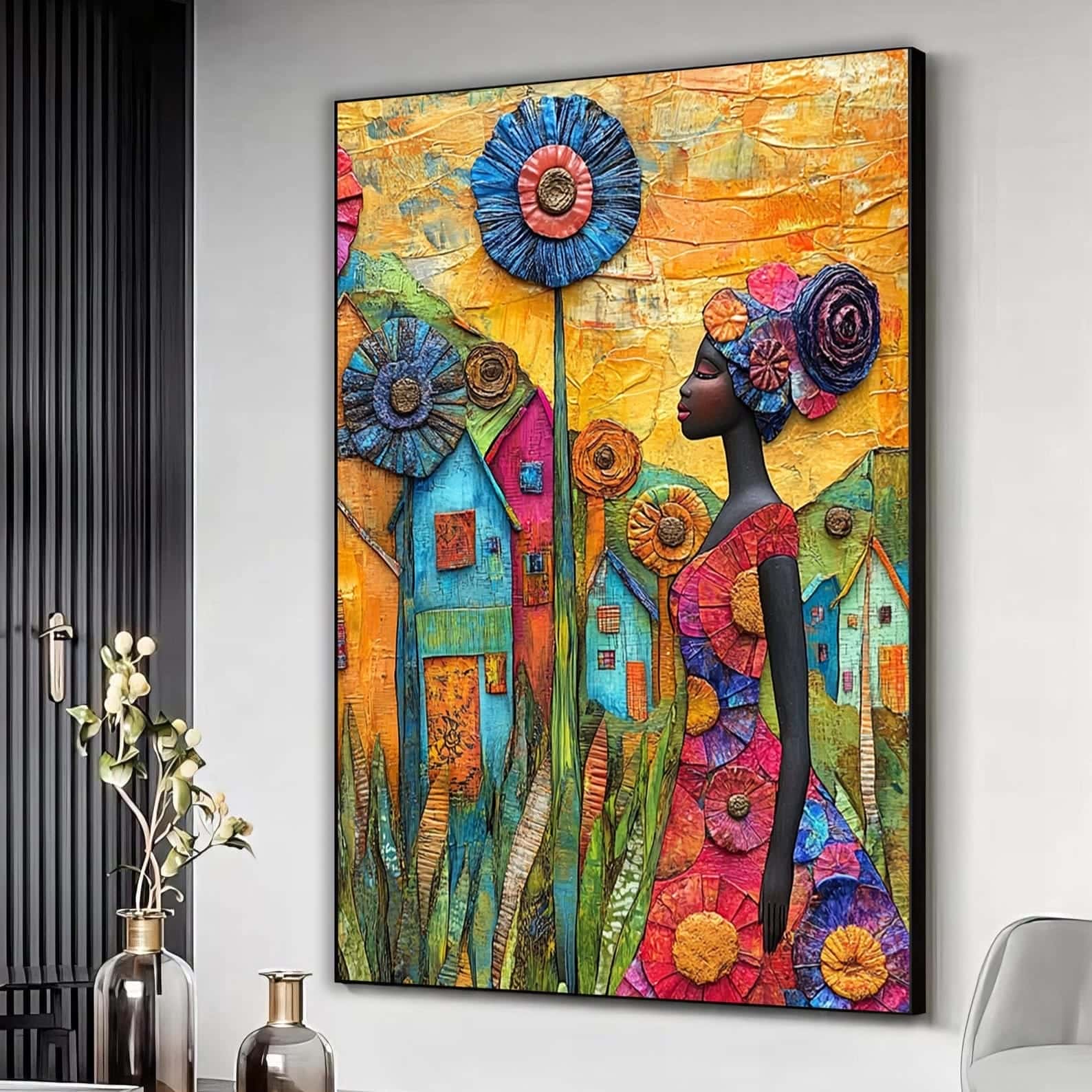 African Artwork | Afrocentric Wall Art | A2 at XILEF Art