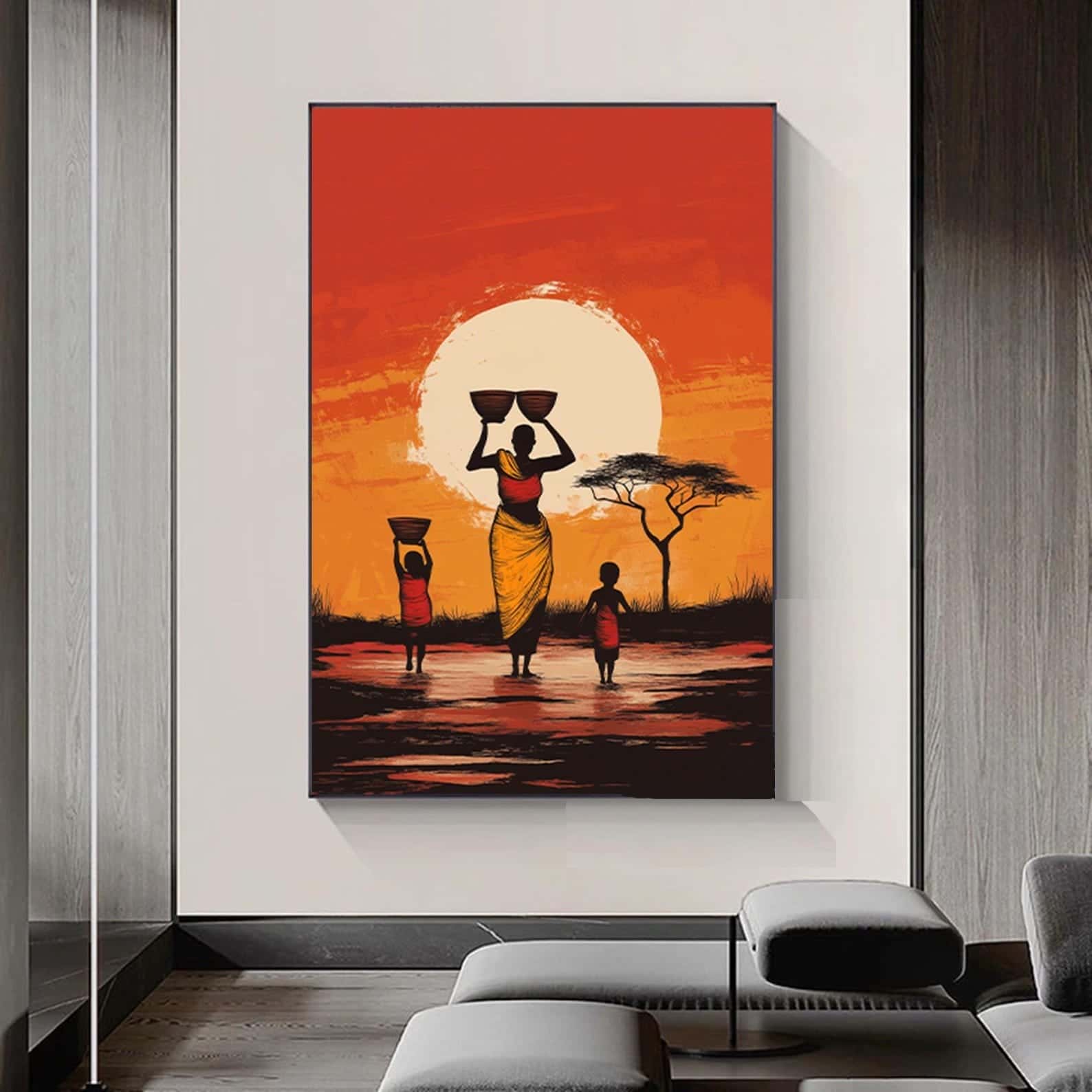 African Artwork | Afrocentric Wall Art | A2 at XILEF Art