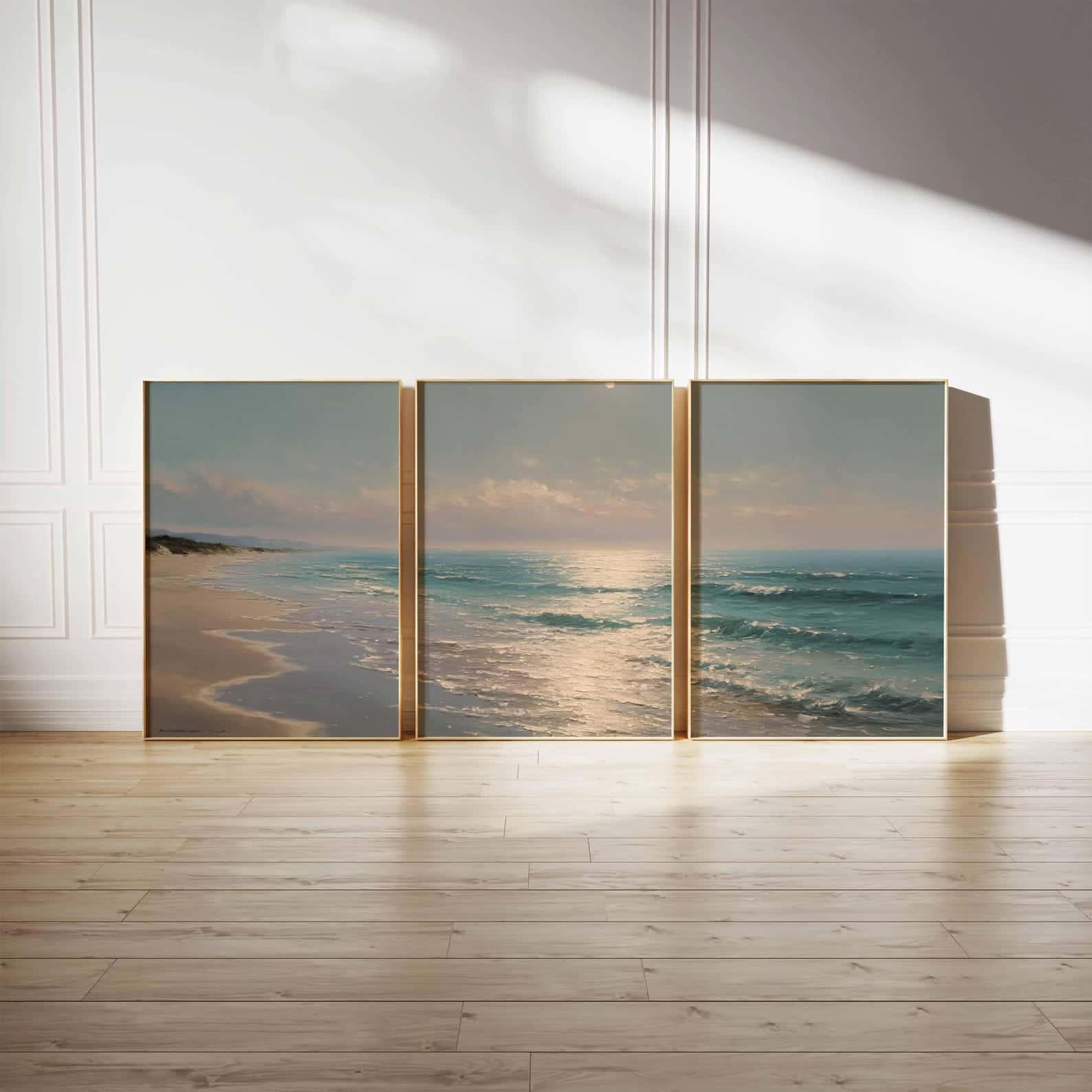 Seascape Artwork | Nature Wall Art | Trio, A2 at XILEF Art