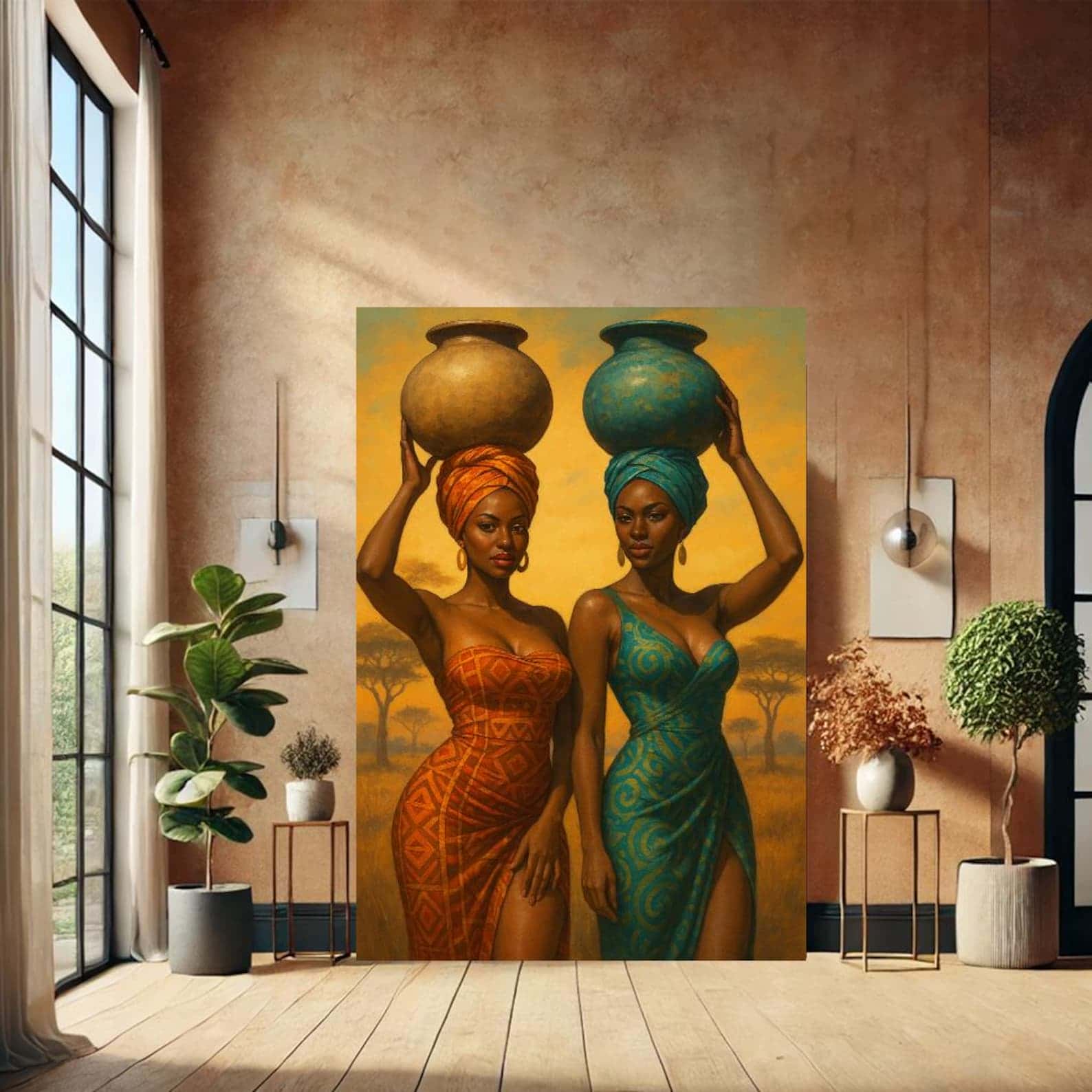 African Artwork | Afrocentric Wall Art | A2 at XILEF Art