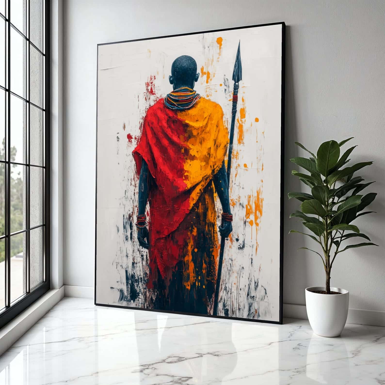 African Artwork | Afrocentric Wall Art | A2 at XILEF Art