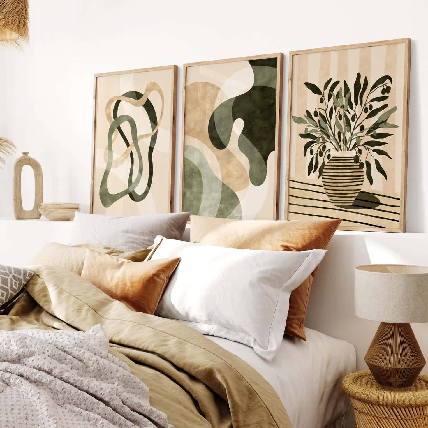 Abstract Artwork | Modern Wall Art Style | Trio, A2 at XILEF Art