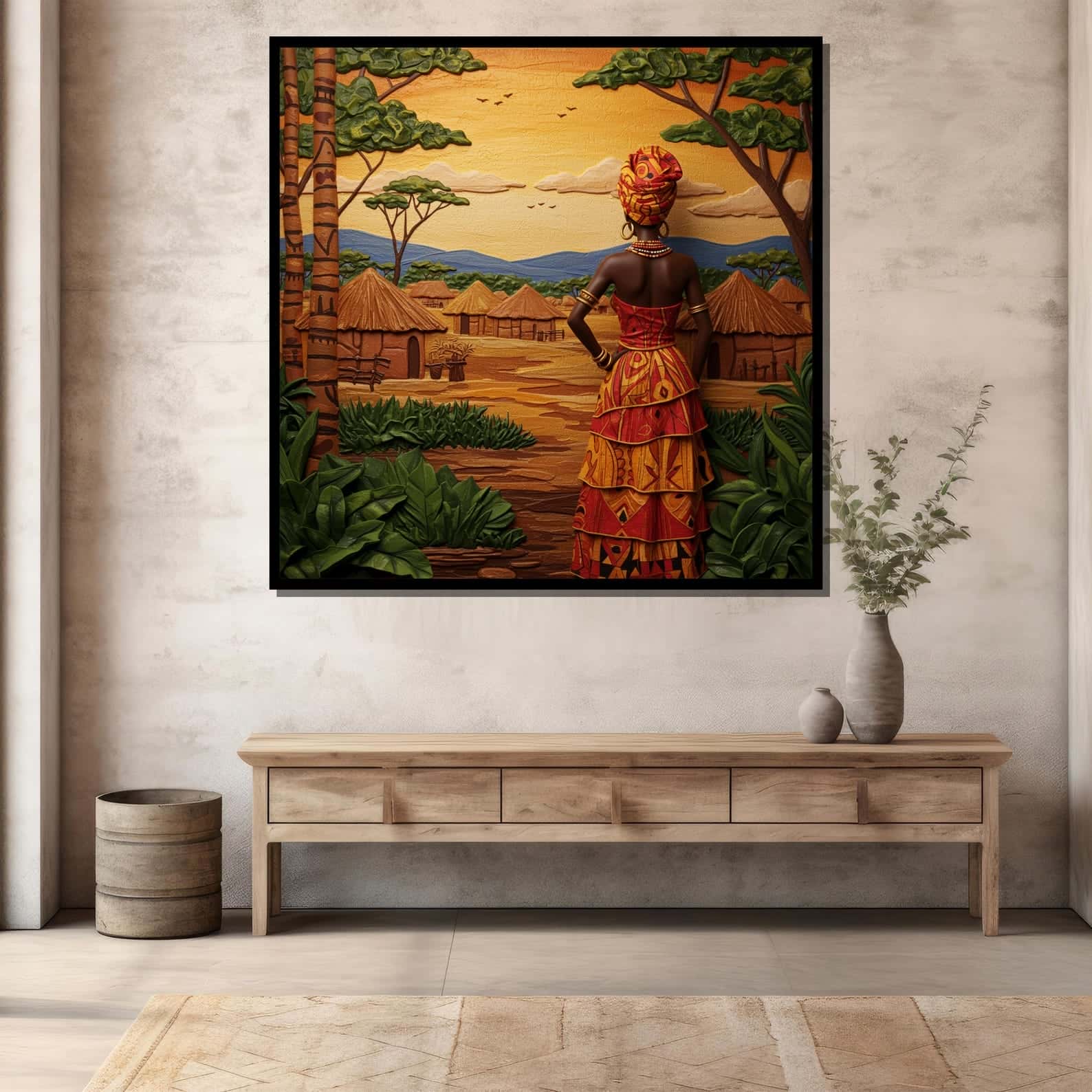 African Artwork | Afrocentric Wall Art | A2 at XILEF Art