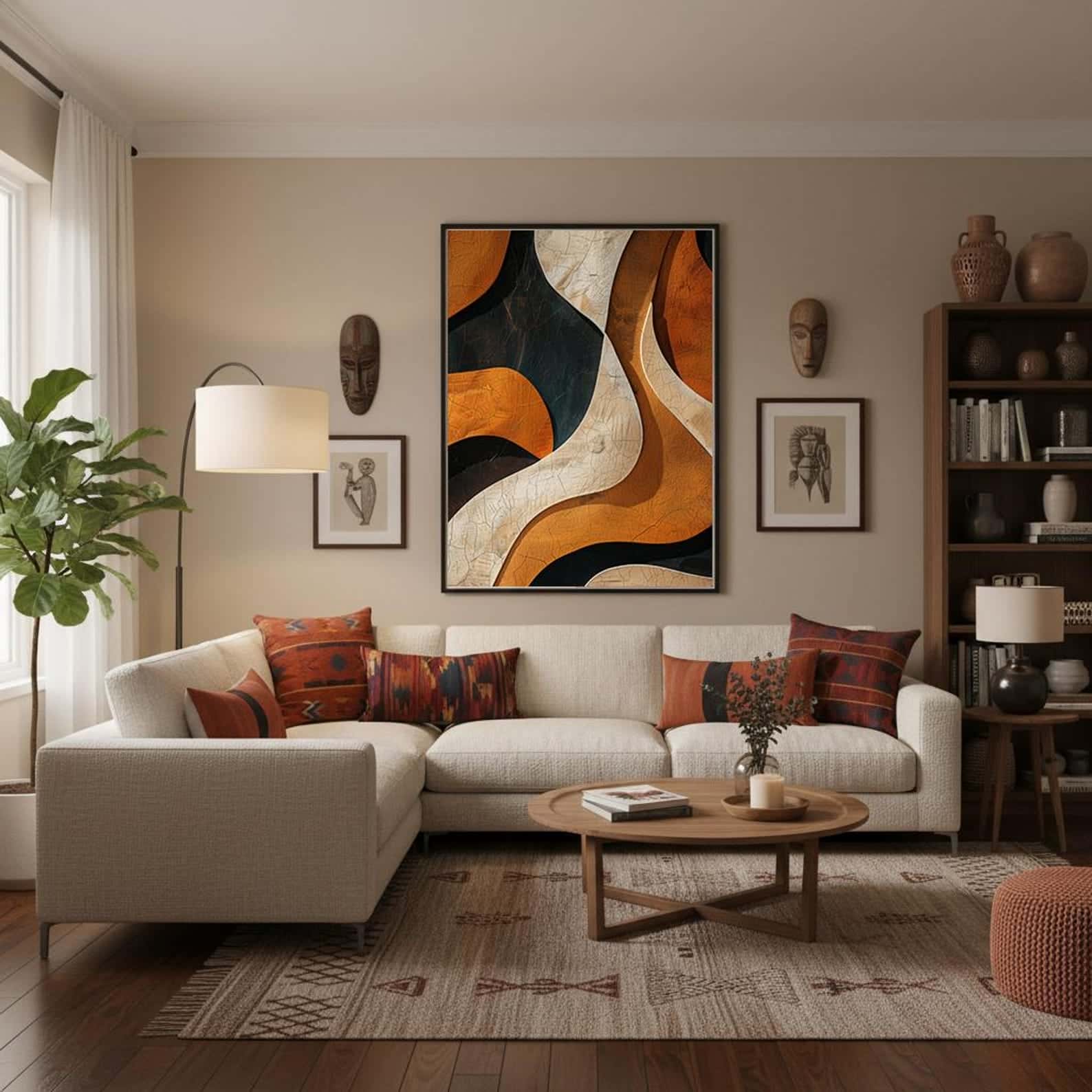 African Artwork | Afrocentric Wall Art | A2 at XILEF Art