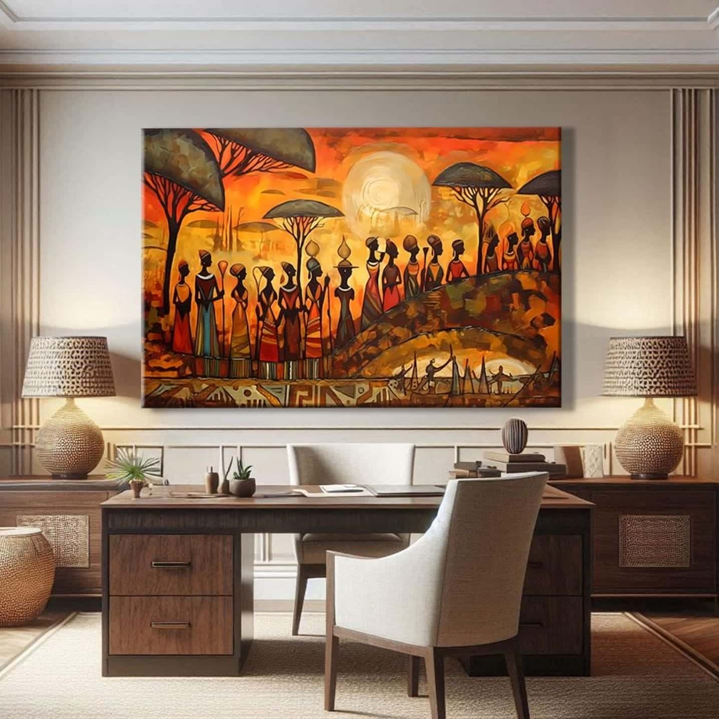 African Artwork | Afrocentric Wall Art | A2 at XILEF Art