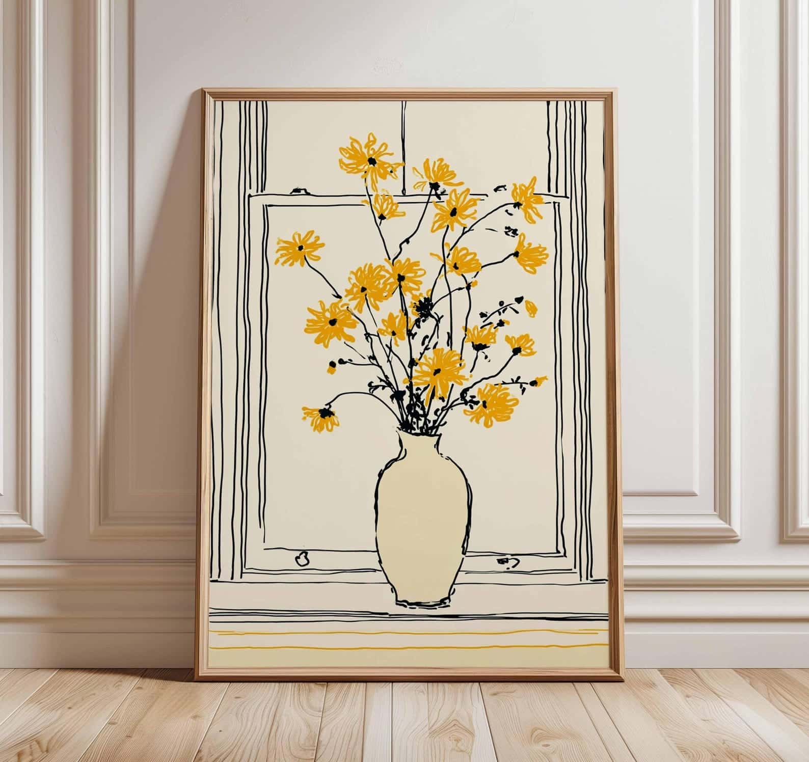 Flowers Artwork | Floral Nature Wall Art | Single, A2 at XILEF Art