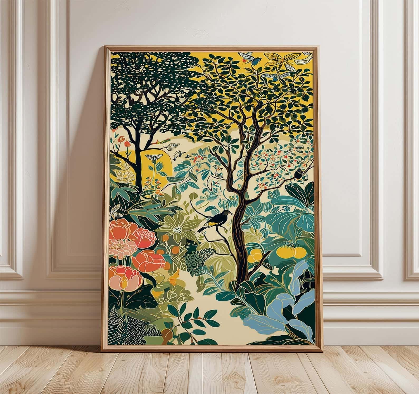 Flowers Artwork | Floral Nature Wall Art | Single, A2 at XILEF Art