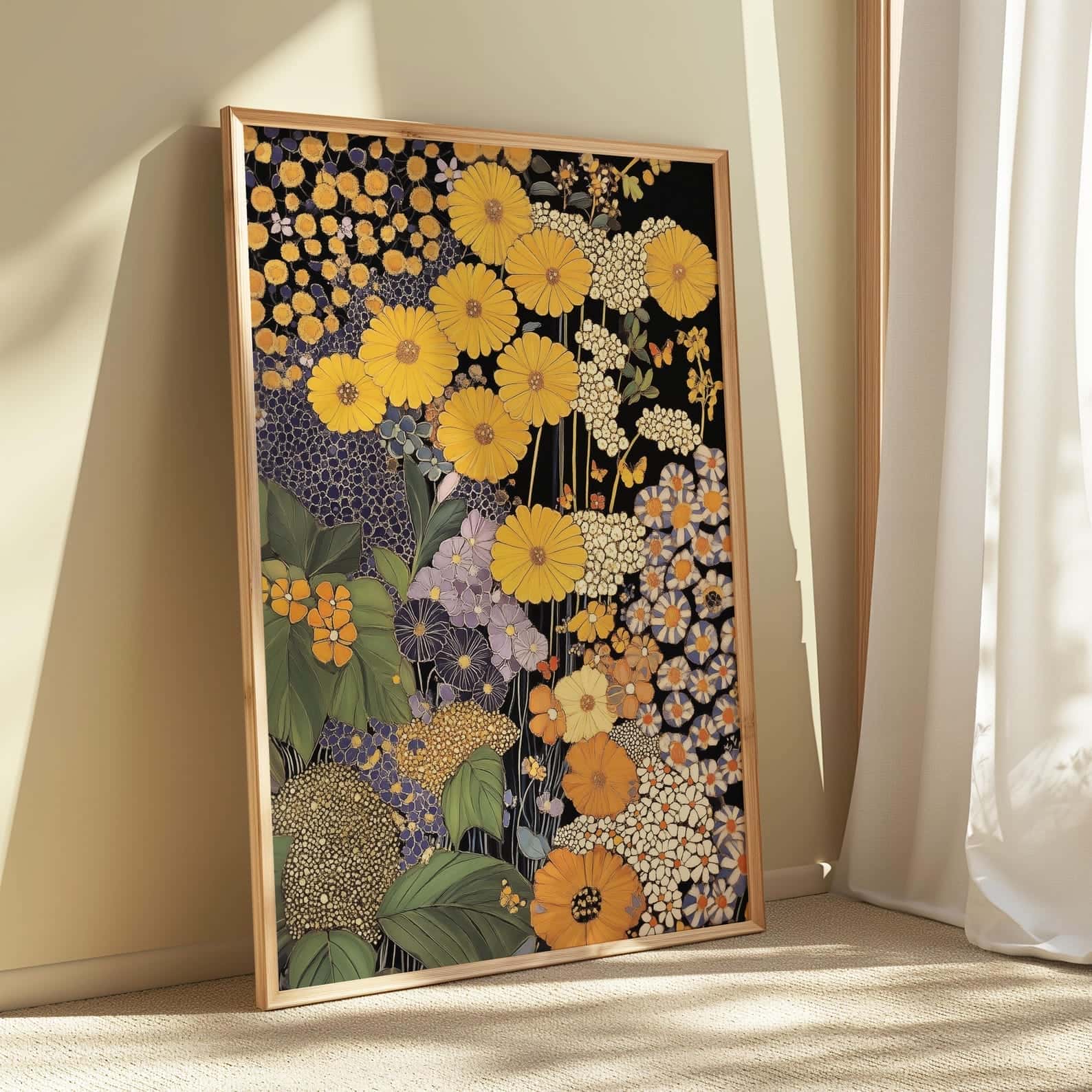 Flowers Artwork | Floral Nature Wall Art | Single, A2 at XILEF Art