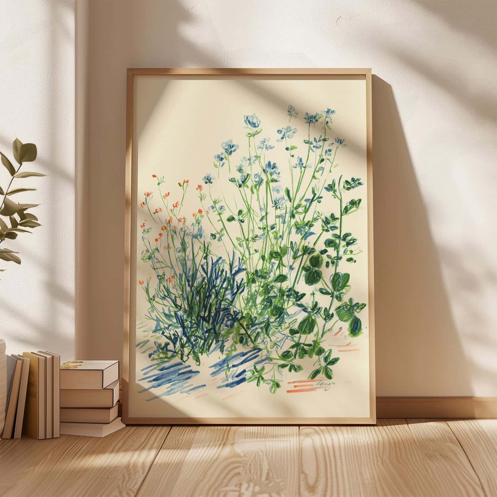 Flowers Artwork | Floral Nature Wall Art | Single, A2 at XILEF Art