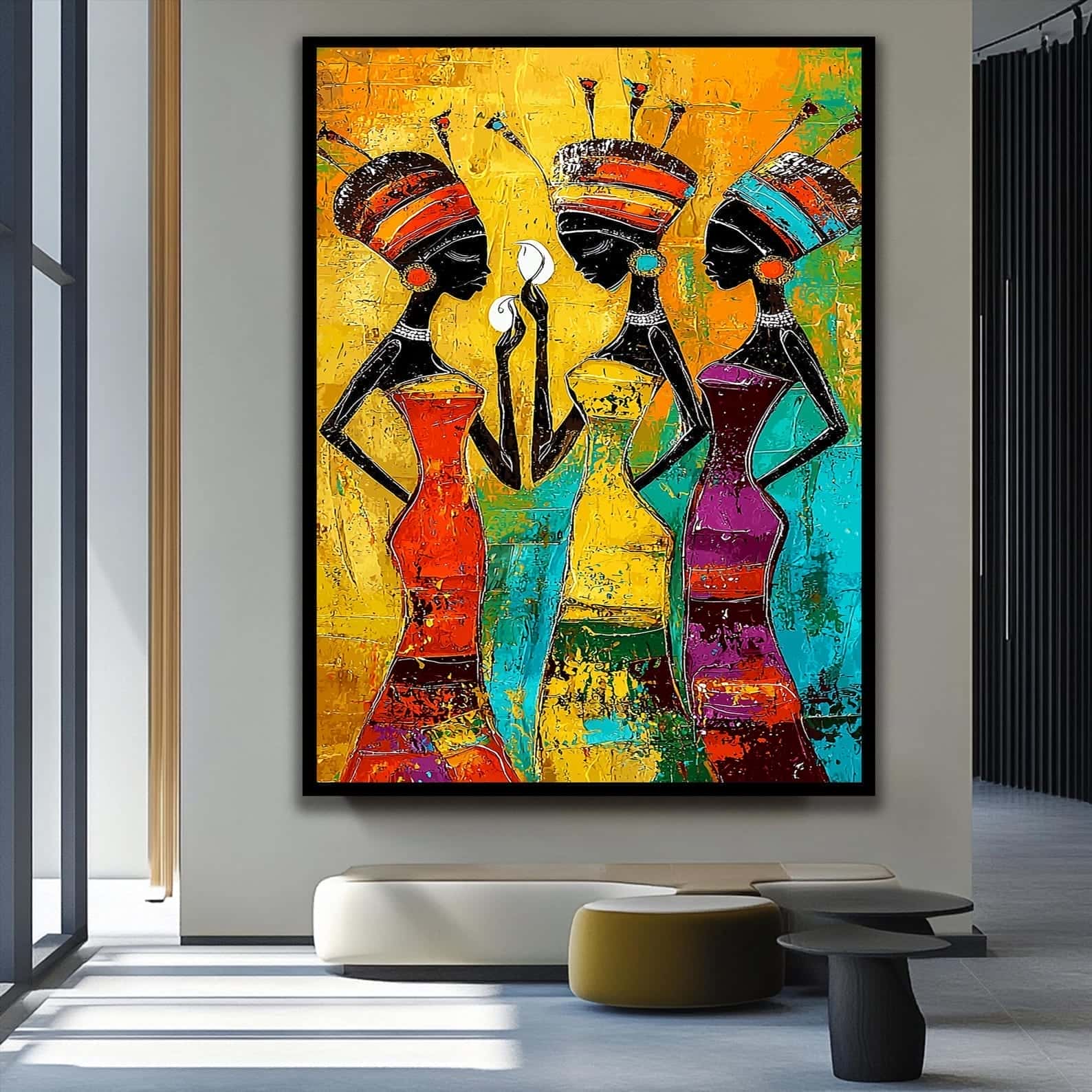 African Artwork | Afrocentric Wall Art | A2 at XILEF Art