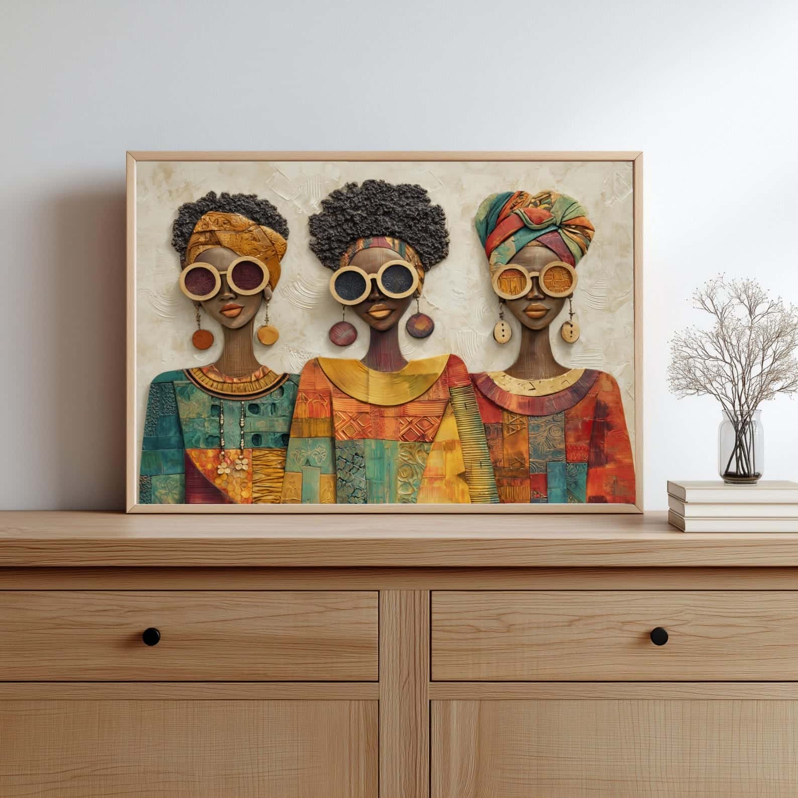 African Artwork | Afrocentric Wall Art | A2 at XILEF Art