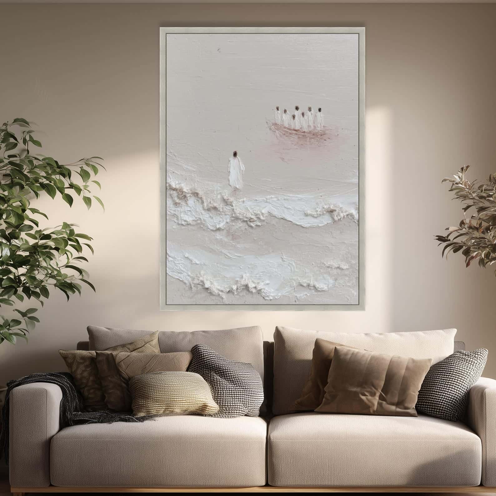 Jesus with His Disciples | Christian Wall Art, A2 at XILEF Art