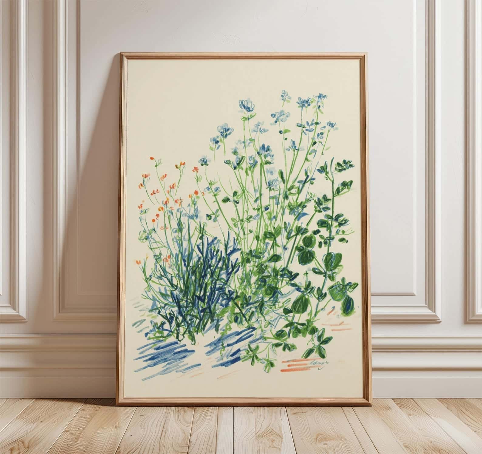 Flowers Artwork | Floral Nature Wall Art | Single, A2 at XILEF Art