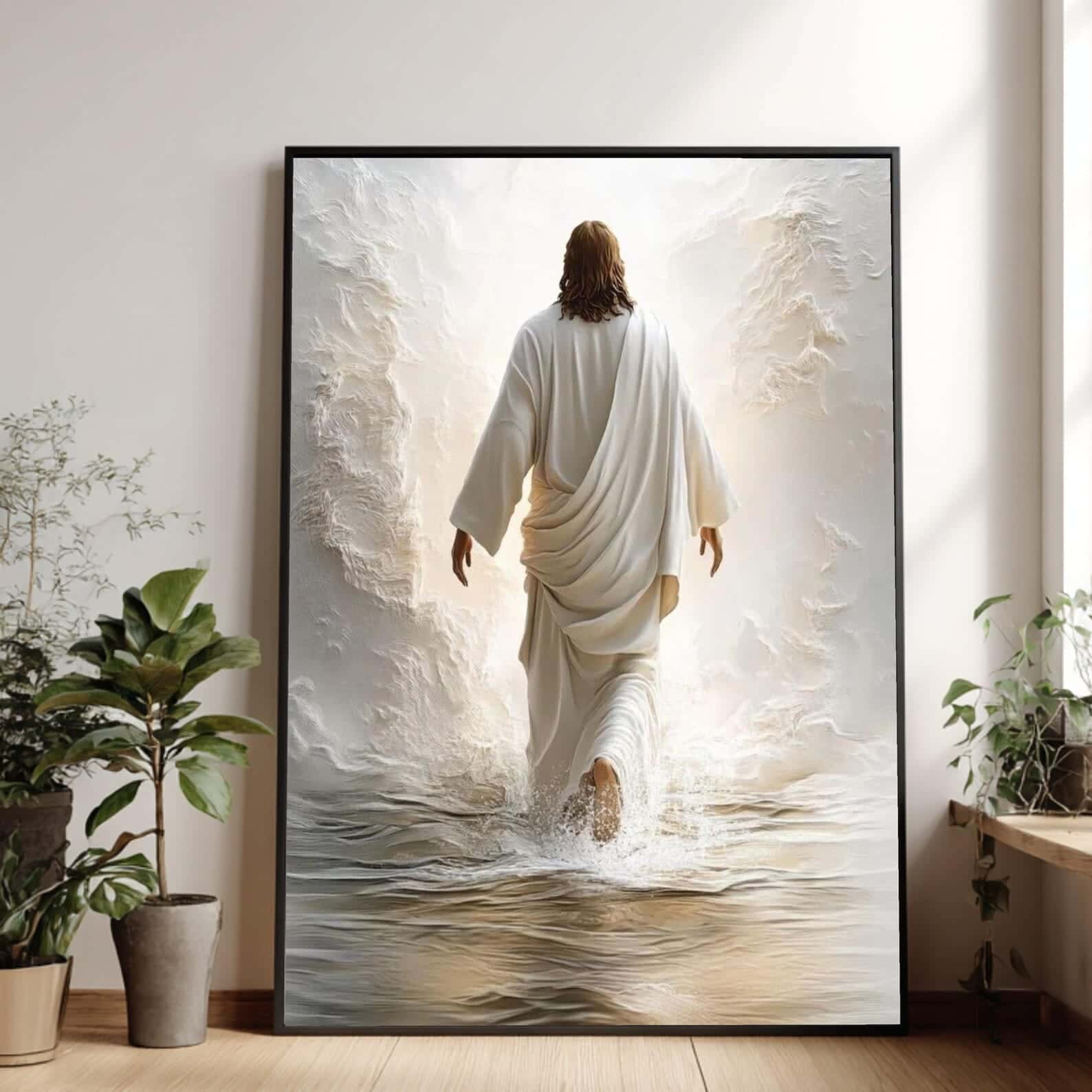 Jesus Walking On Water | Christian Wall Art, A2 at XILEF Art
