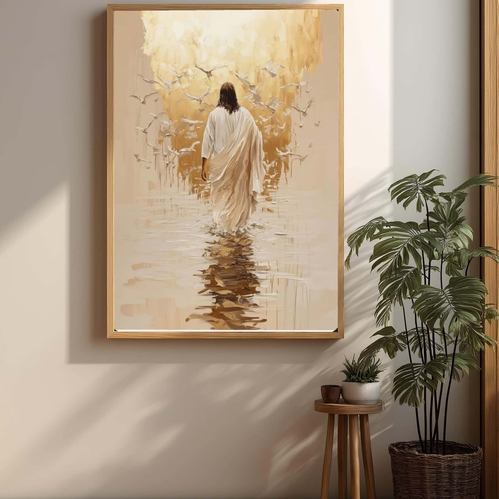 Jesus Walking On Water | Christian Wall Art, A2 at XILEF Art