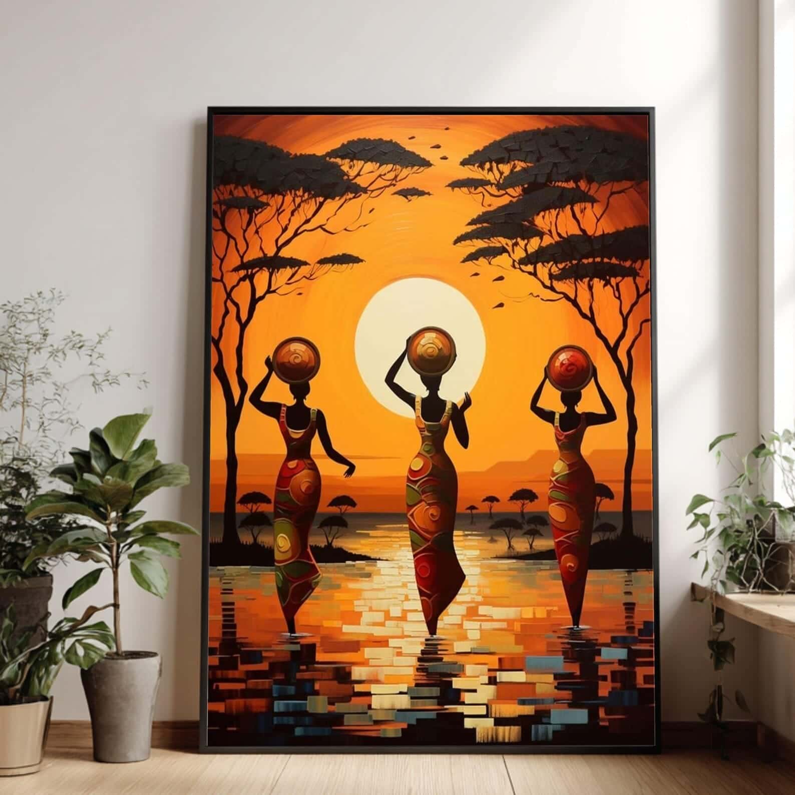 African Artwork | Afrocentric Wall Art | A2 at XILEF Art