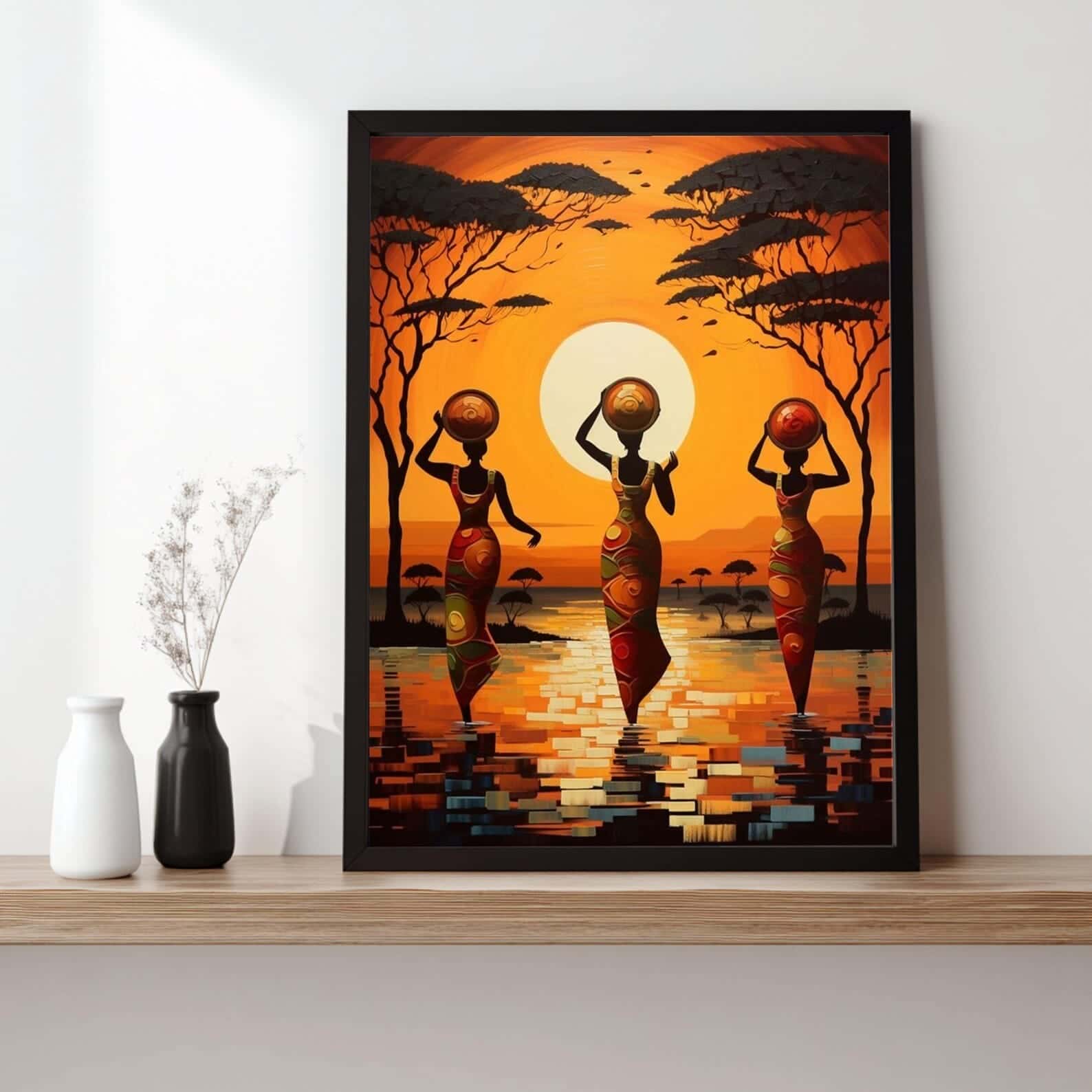 African Artwork | Afrocentric Wall Art | A2 at XILEF Art