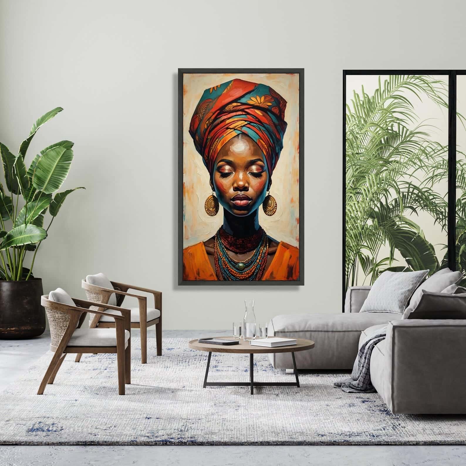 African Artwork | Afrocentric Wall Art | A2 at XILEF Art