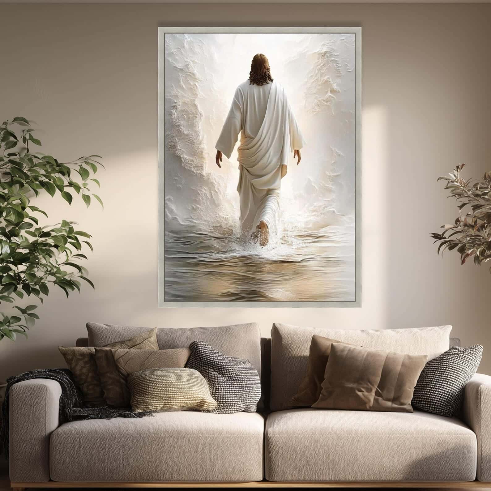 Jesus Walking On Water | Christian Wall Art, A2 at XILEF Art