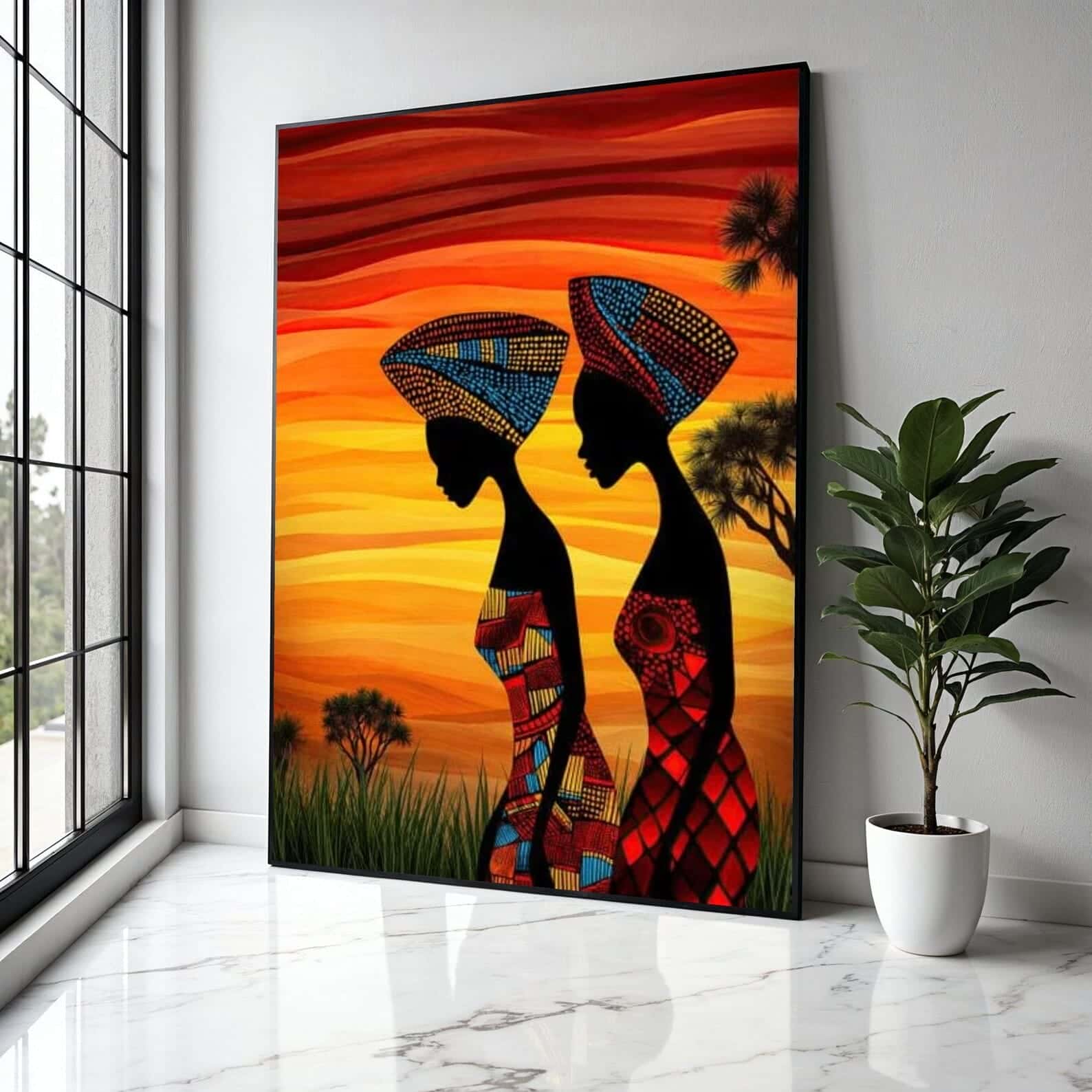 African Artwork | Afrocentric Wall Art | A2 at XILEF Art