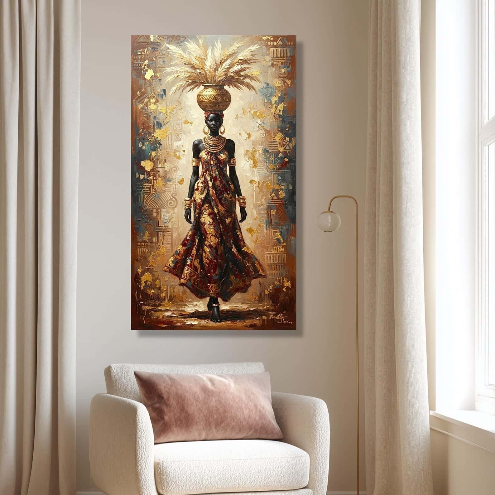 African Artwork | Afrocentric Wall Art | A2 at XILEF Art