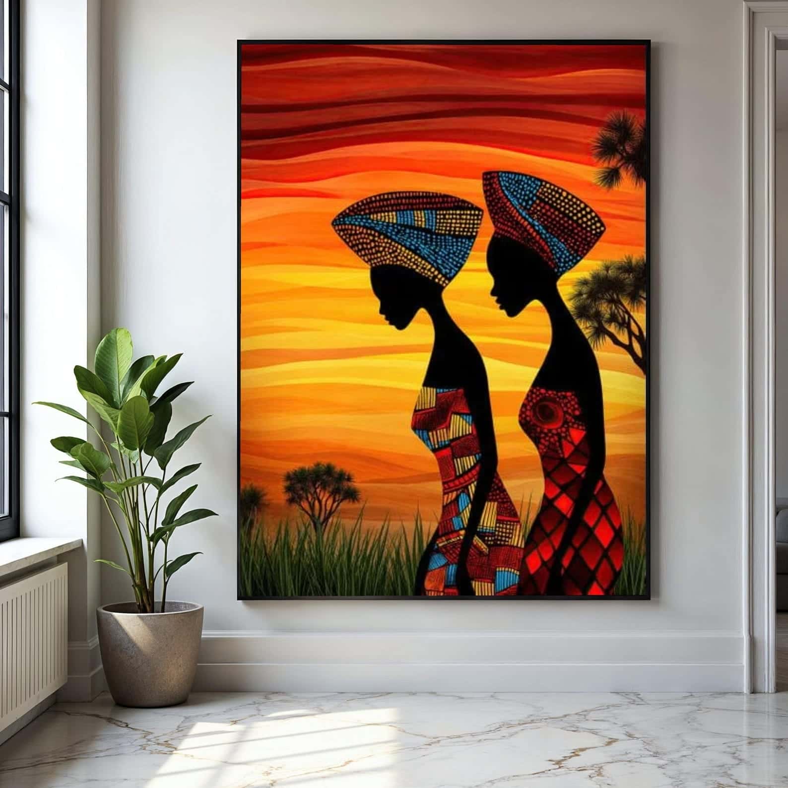 African Artwork | Afrocentric Wall Art | A2 at XILEF Art