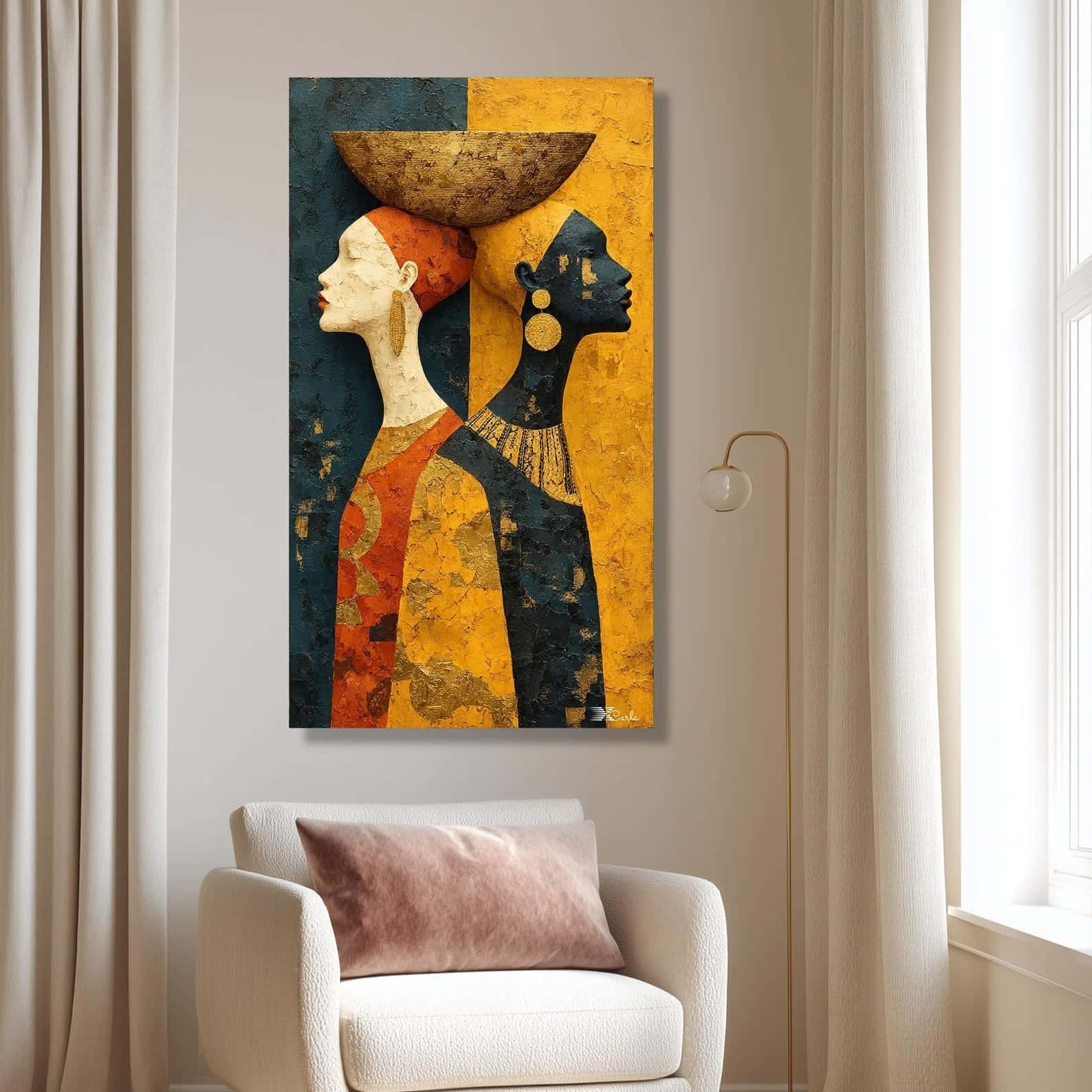 African Artwork | Afrocentric Wall Art | A2 at XILEF Art