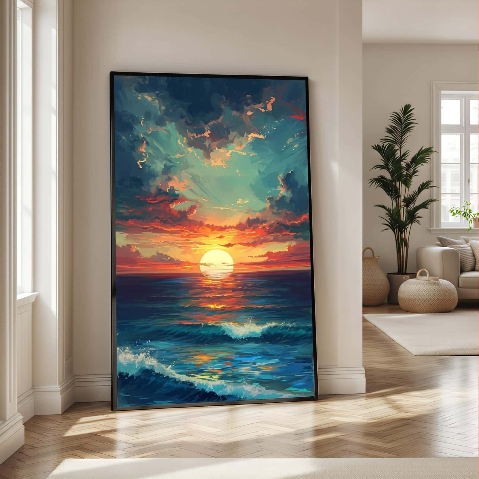 Seascape Artwork | Nature Wall Art | Single, A2 at XILEF Art