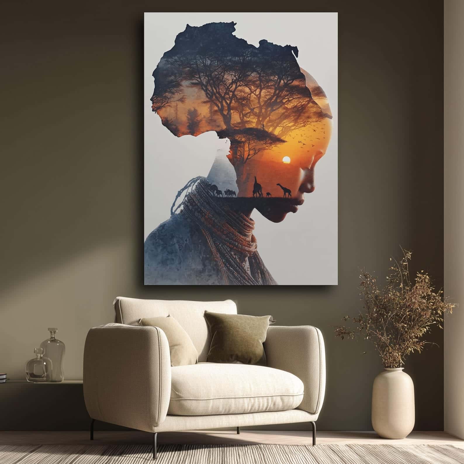 African Artwork | Afrocentric Wall Art | A2 at XILEF Art