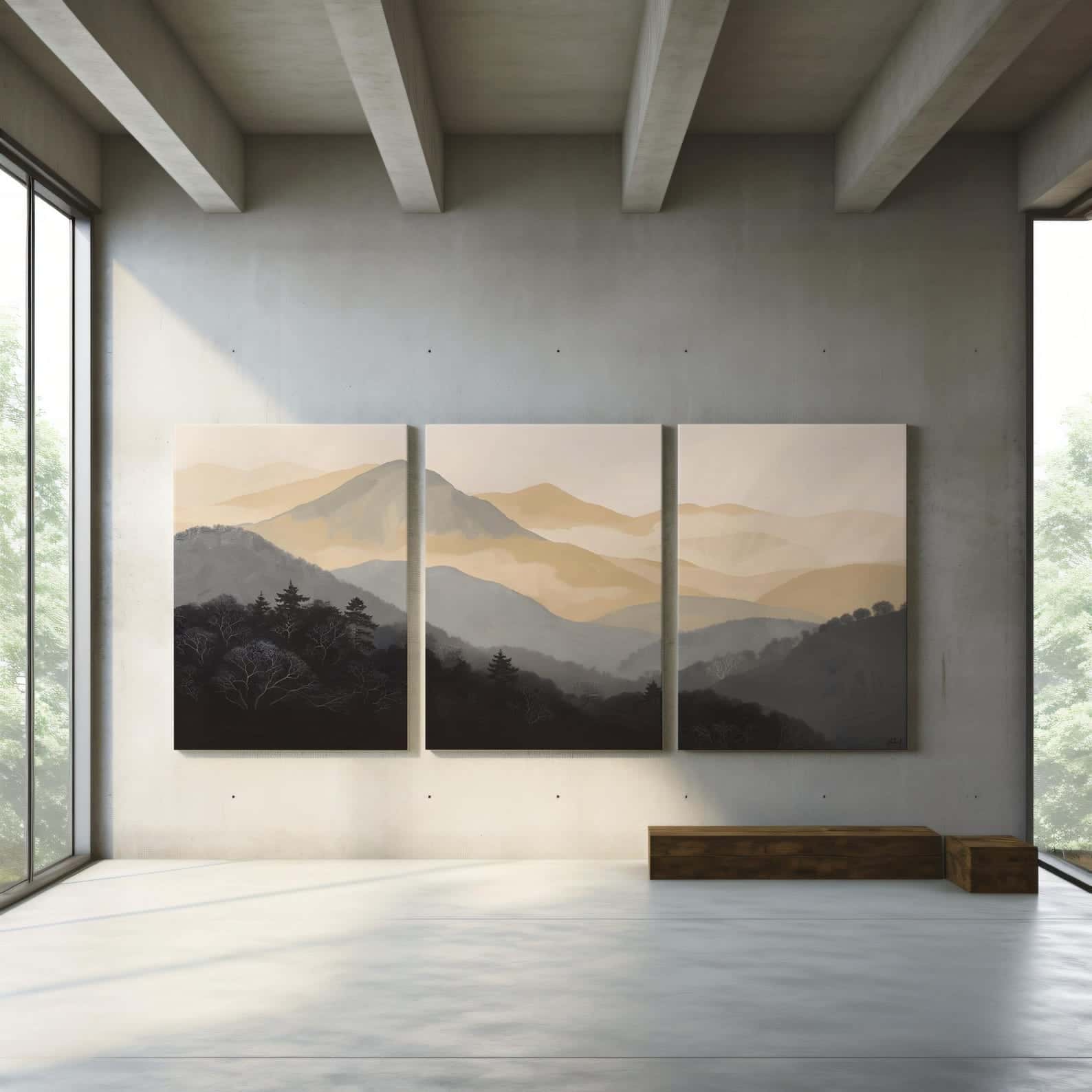 Landscape Artwork | Nature Wall Art | Trio, A2 at XILEF Art