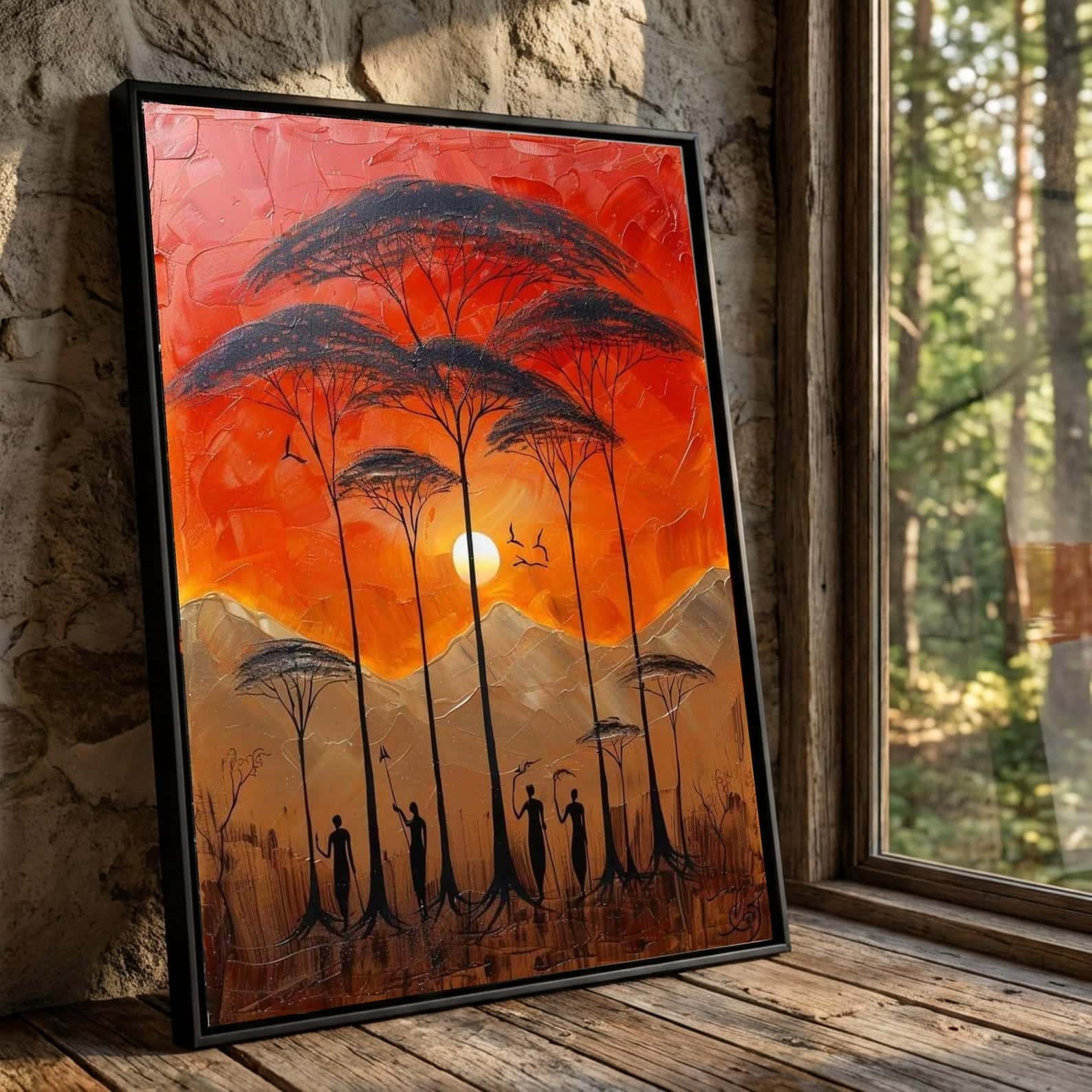 African Artwork | Afrocentric Wall Art | A2 at XILEF Art