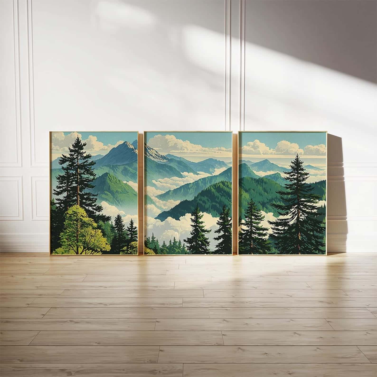Landscape Artwork | Nature Wall Art | Trio, A2 at XILEF Art