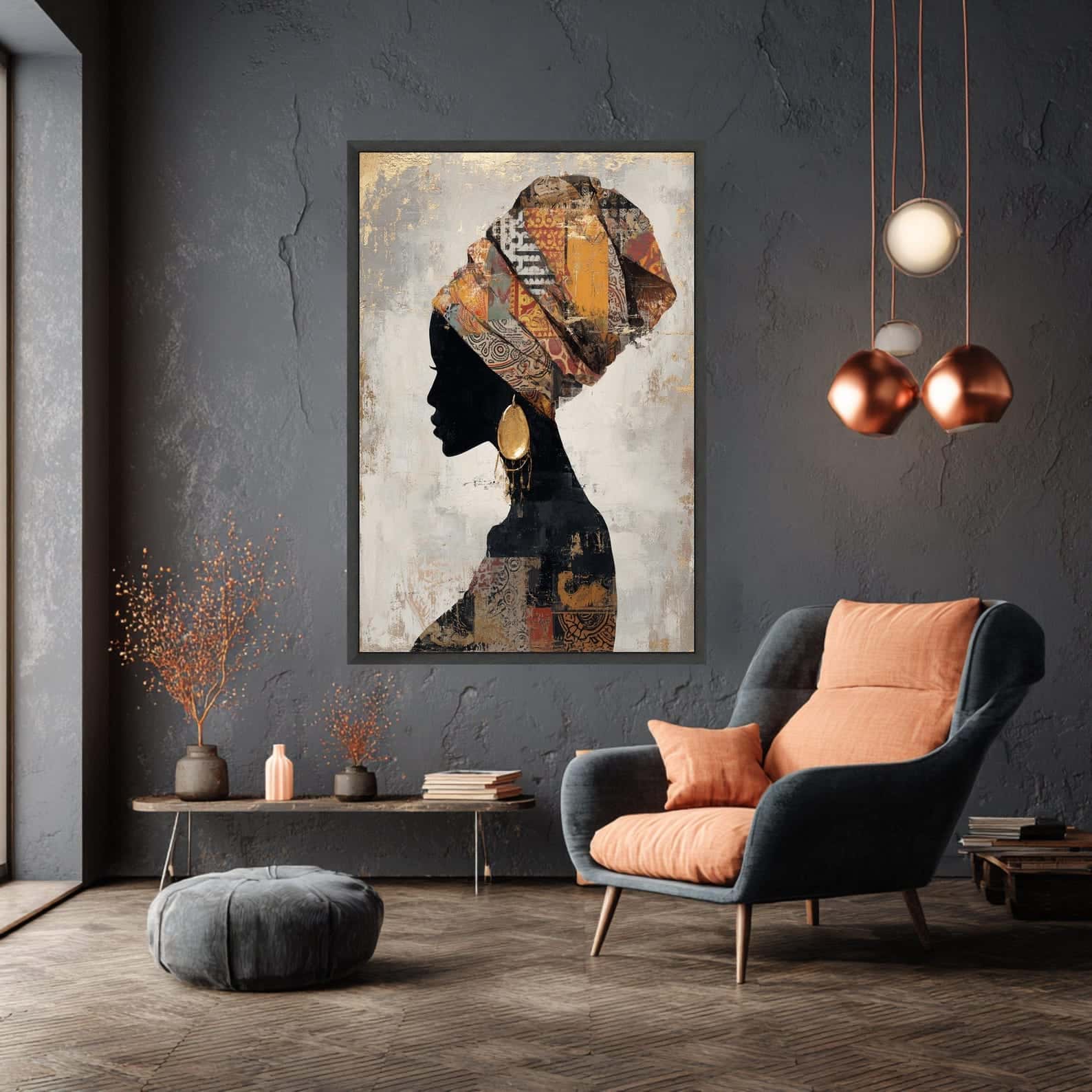 African Artwork | Afrocentric Wall Art | A2 at XILEF Art