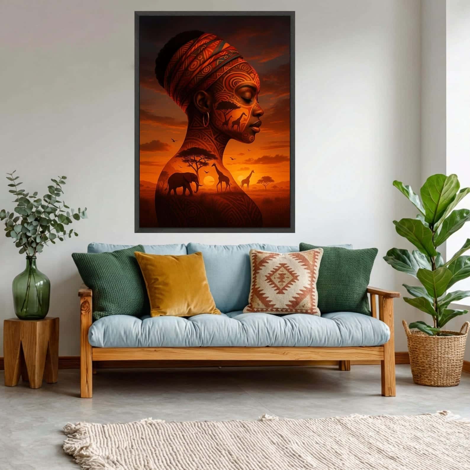 African Artwork | Afrocentric Wall Art | A2 at XILEF Art