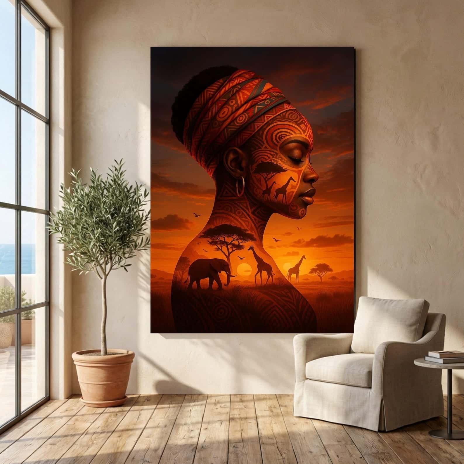 African Artwork | Afrocentric Wall Art | A2 at XILEF Art