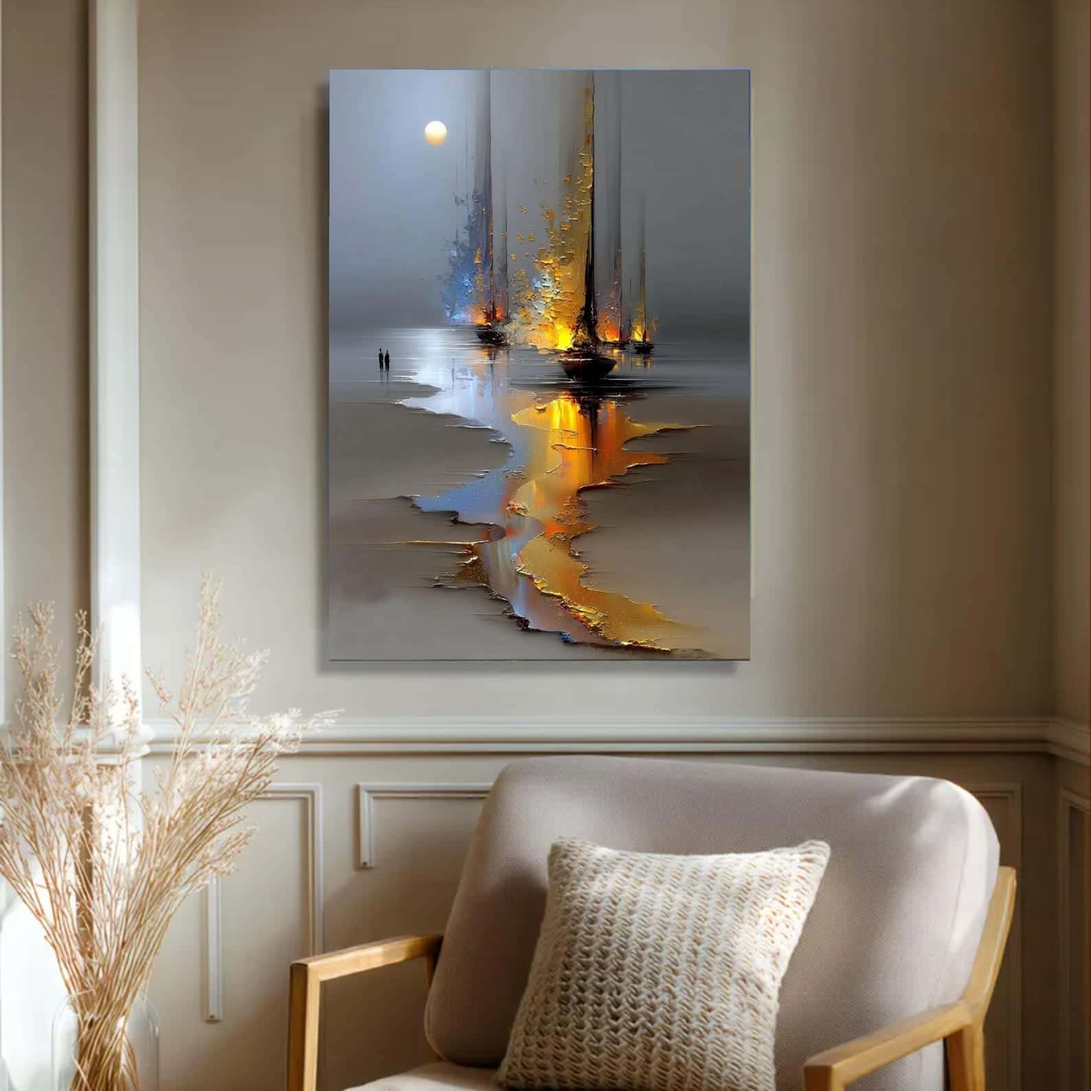 Seascape Artwork | Nature Wall Art | Single, A2 at XILEF Art