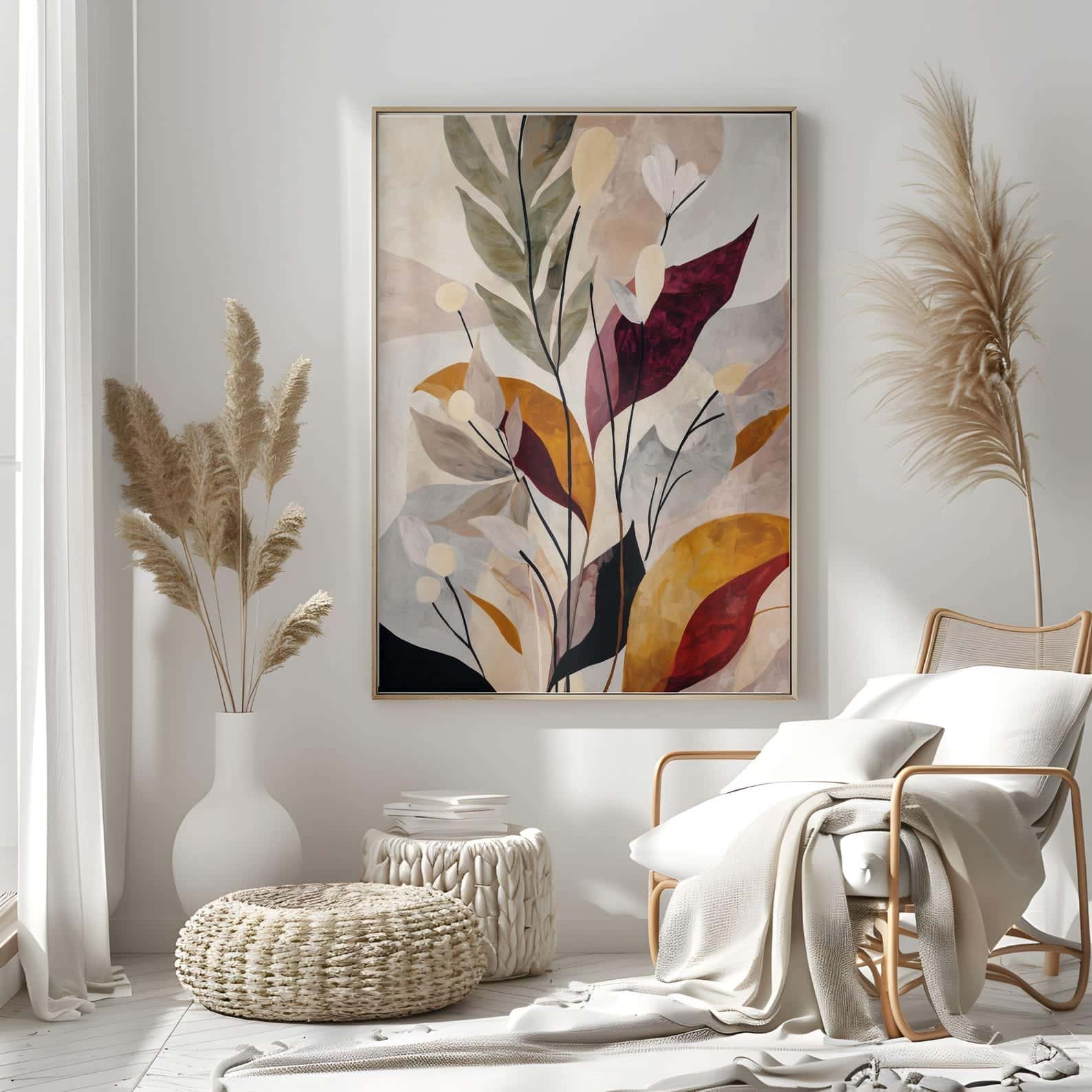 Flowers Artwork | Floral Nature Wall Art | Single, A2 at XILEF Art