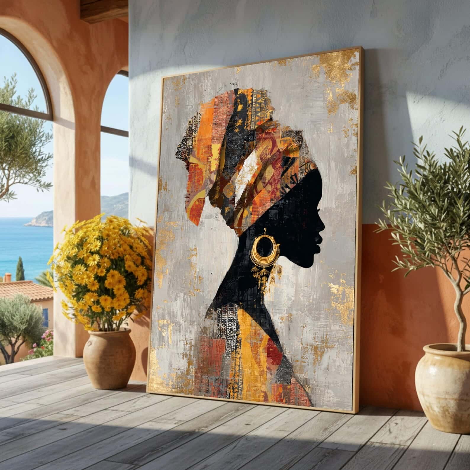 African Artwork | Afrocentric Wall Art | A2 at XILEF Art