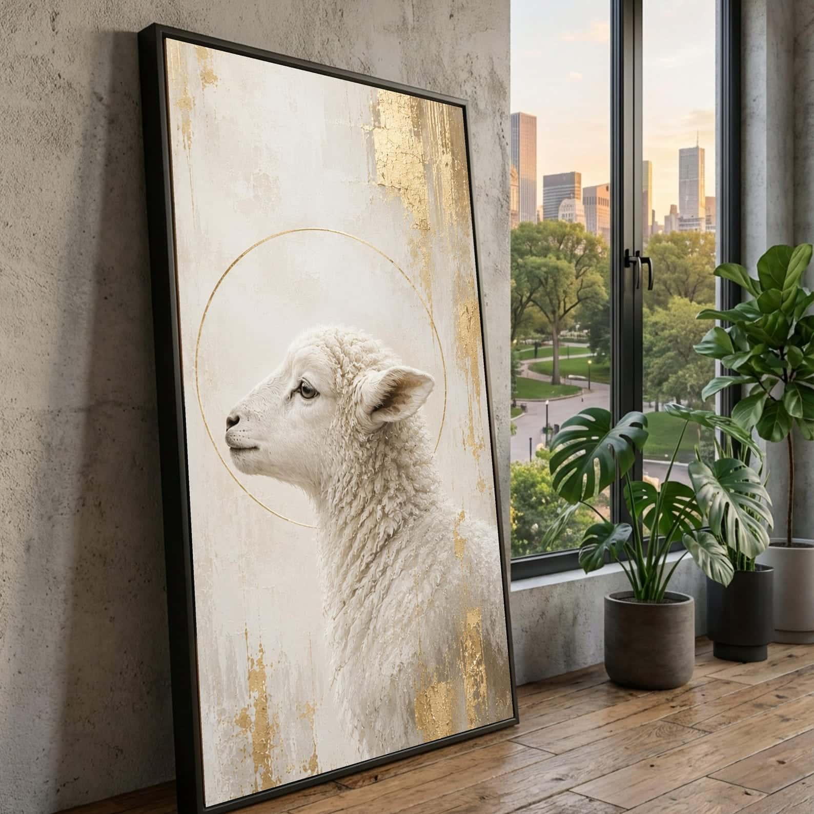 JESUS, The Lamb of God | Christian Wall Art, A2 at XILEF Art