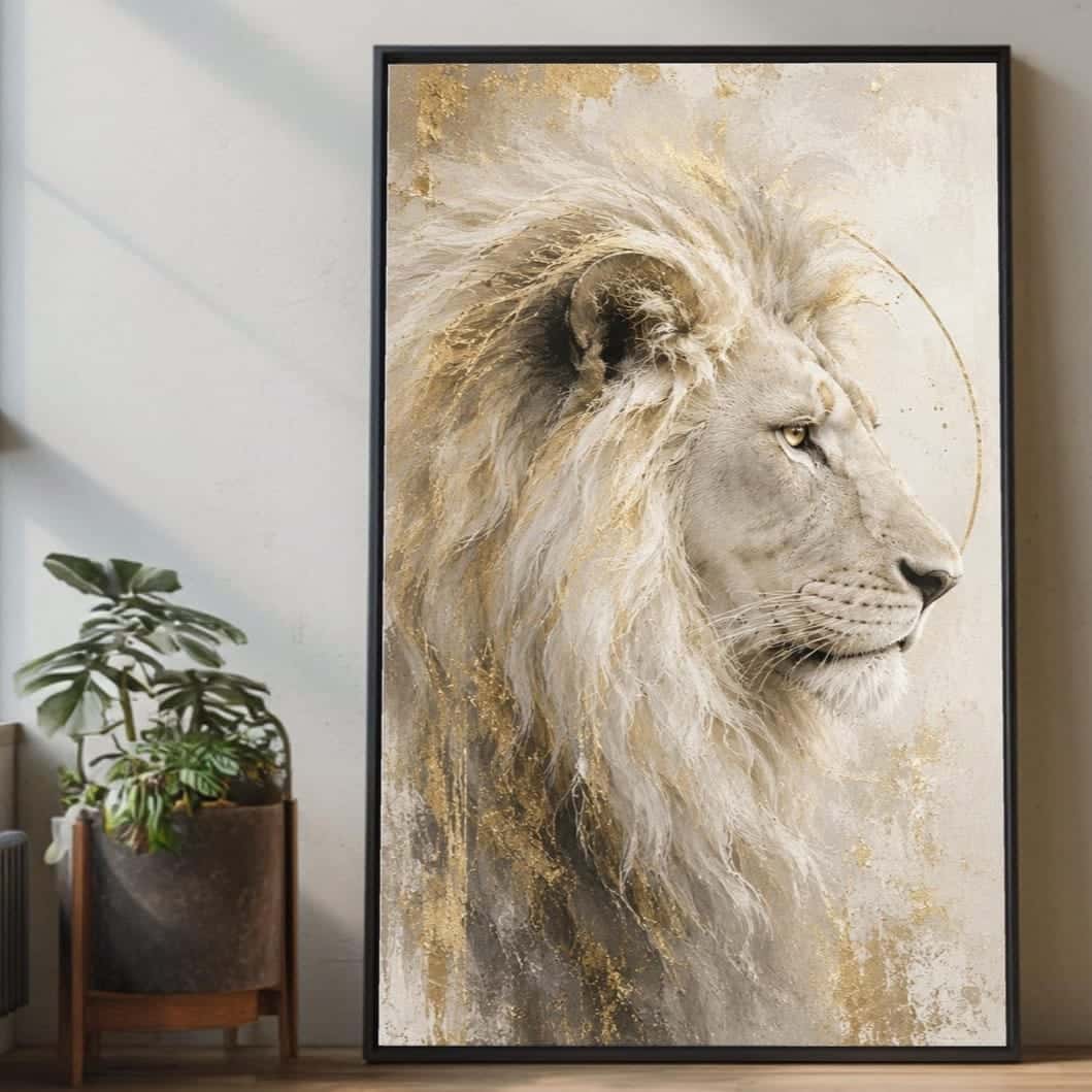 JESUS, The Lion of Judah | Christian Wall Art, A2 at XILEF Art