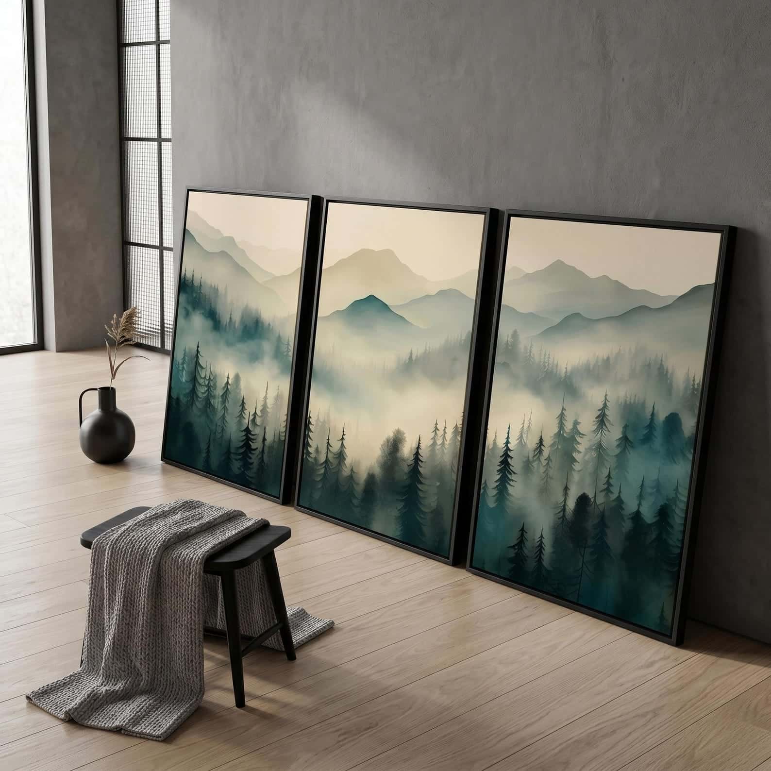 Landscape Artwork | Nature Wall Art | Trio, A2 at XILEF Art