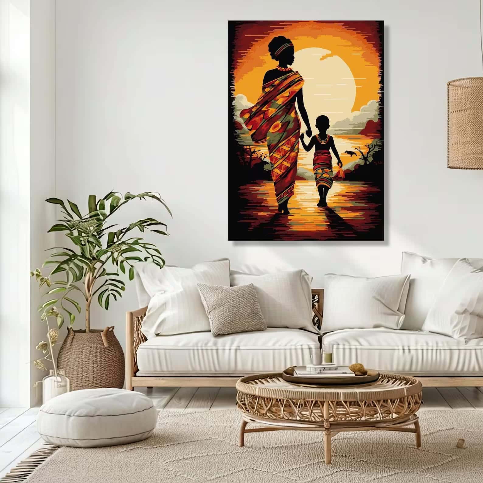 African Artwork | Afrocentric Wall Art | A2 at XILEF Art