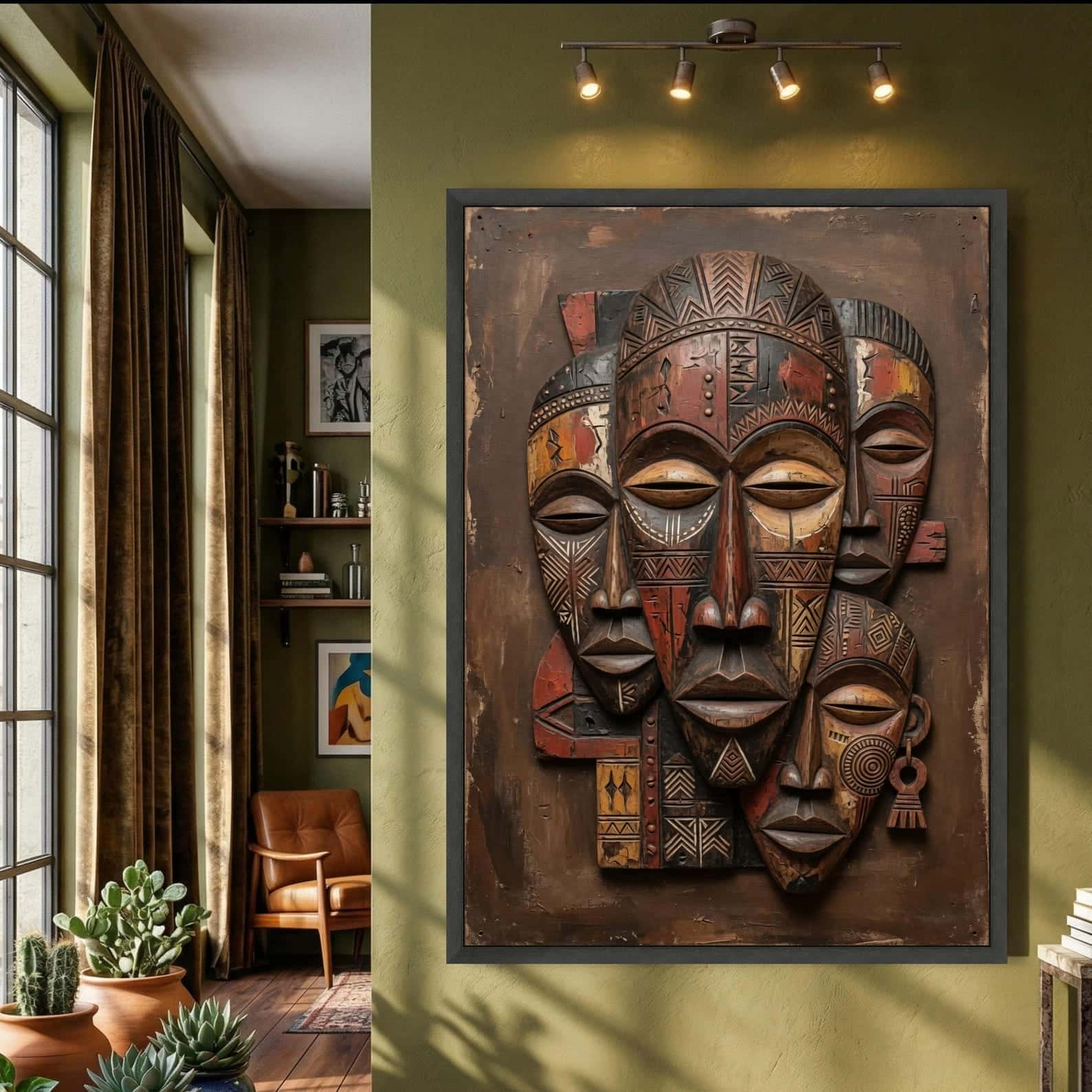 African Artwork | Afrocentric Wall Art | A2 at XILEF Art