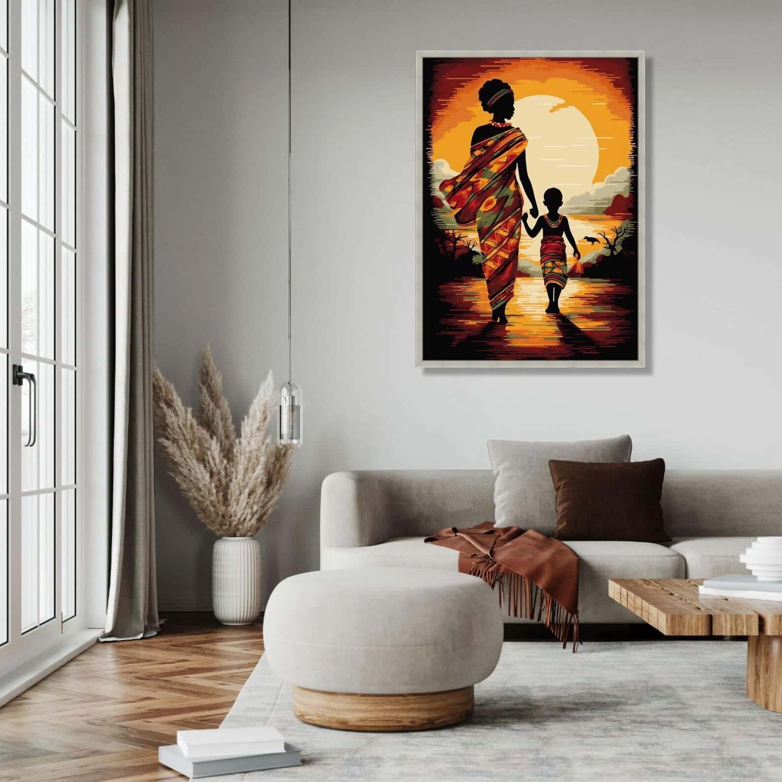 African Artwork | Afrocentric Wall Art | A2 at XILEF Art