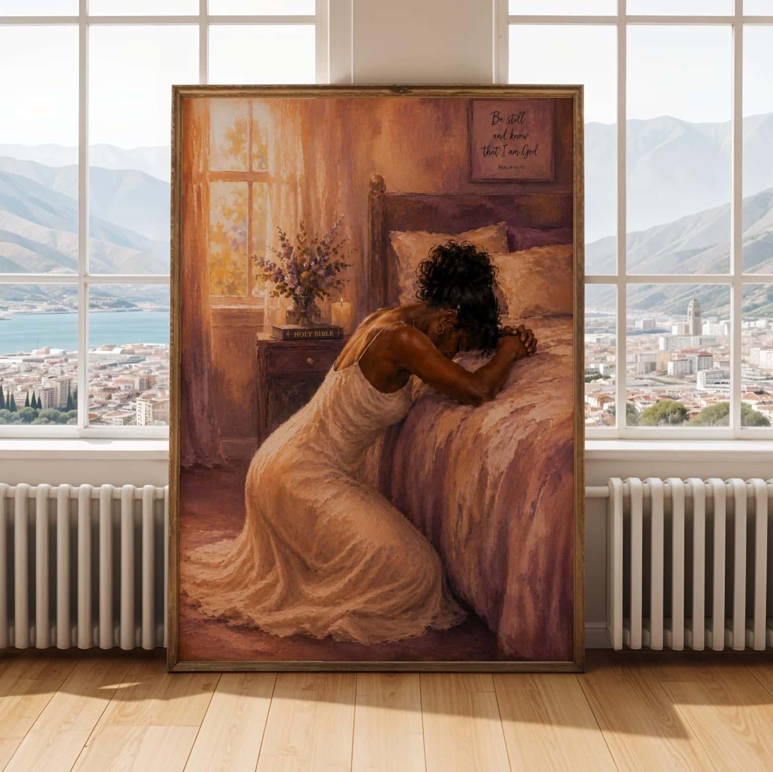 A Praying Woman | Prayer | Christian Wall Art, A2 at XILEF Art