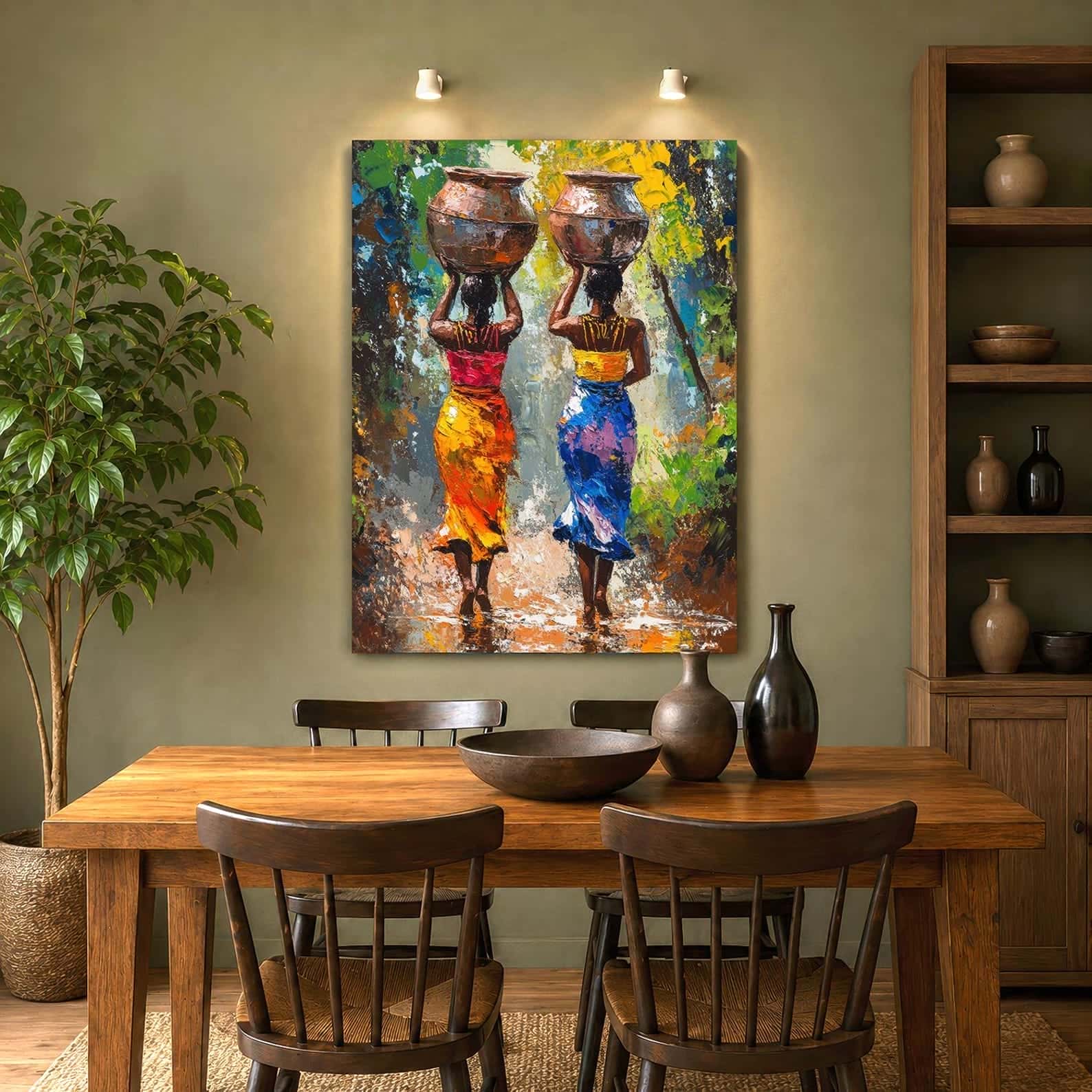 African Artwork | Afrocentric Wall Art | A2 at XILEF Art