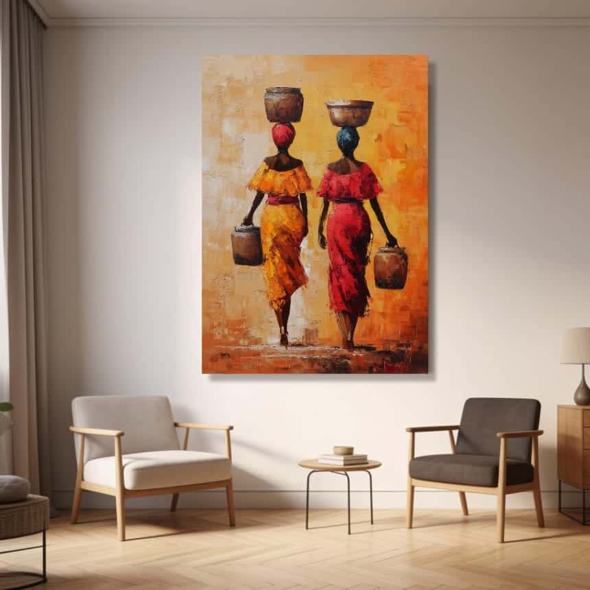 African Artwork | Afrocentric Wall Art | A2 at XILEF Art