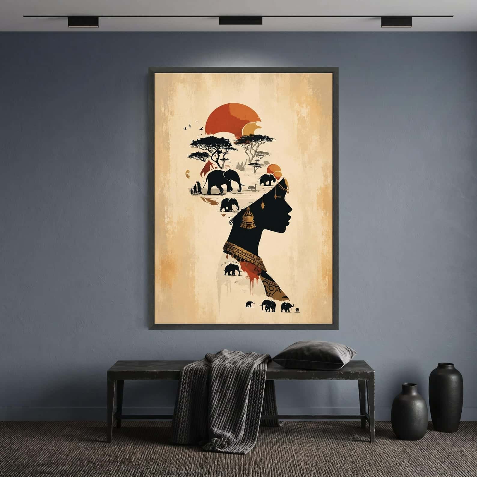 African Artwork | Afrocentric Wall Art | A2 at XILEF Art