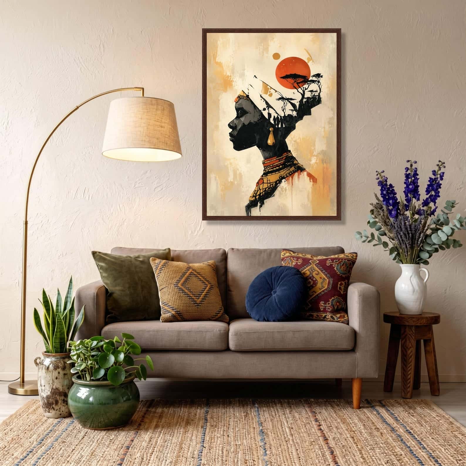 African Artwork | Afrocentric Wall Art | A2 at XILEF Art